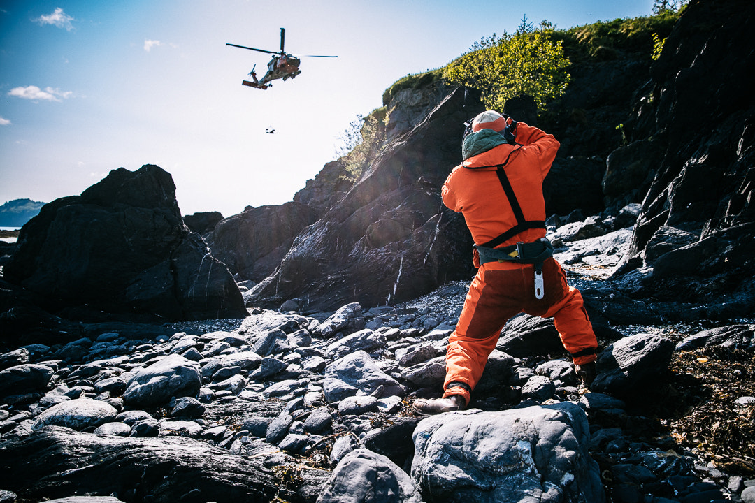 Canon EF 24-70mm F2.8L II USM sample photo. Behind the scenes with the uscg rescue swimmers photography