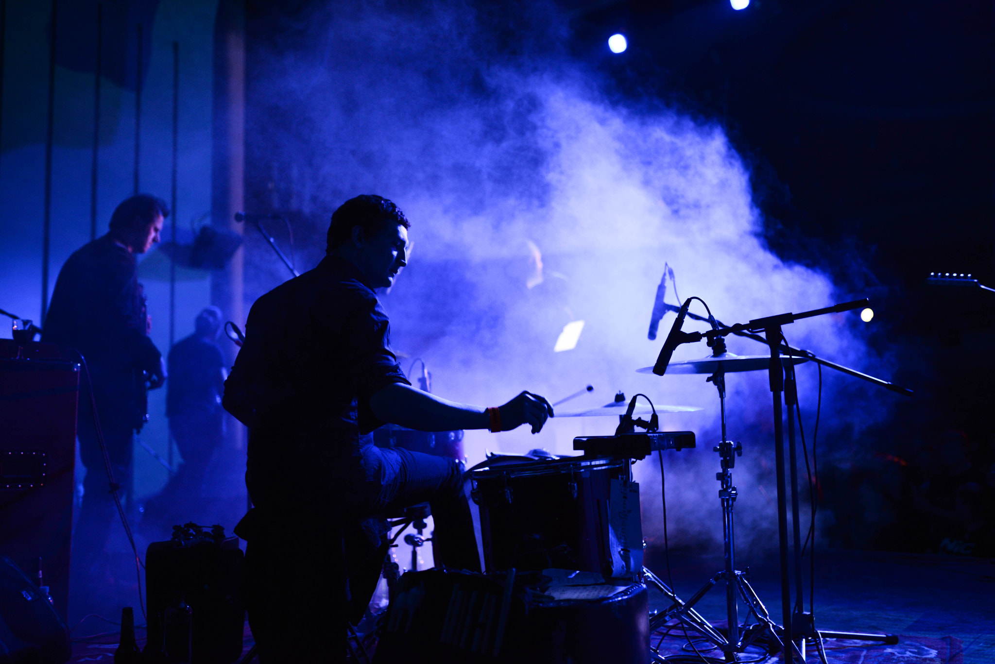 Nikon D610 + Sigma 35mm F1.4 DG HSM Art sample photo. Blue drummer photography