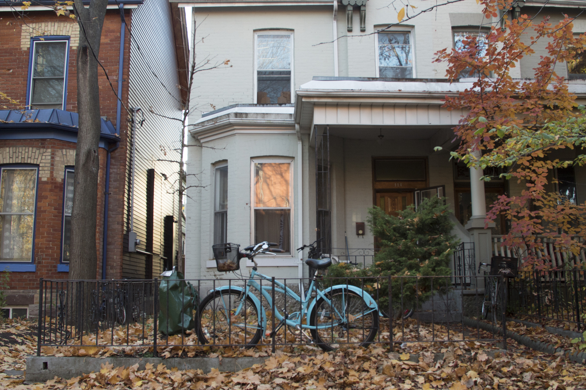 Canon EF 24-105mm F4L IS USM sample photo. Fall bike photography