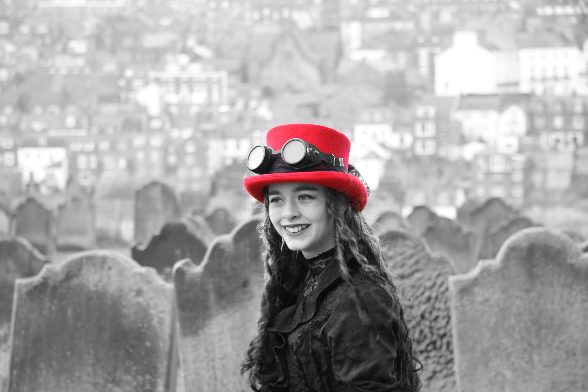 Canon EF-S 17-85mm F4-5.6 IS USM sample photo. Young goth at whitby photography