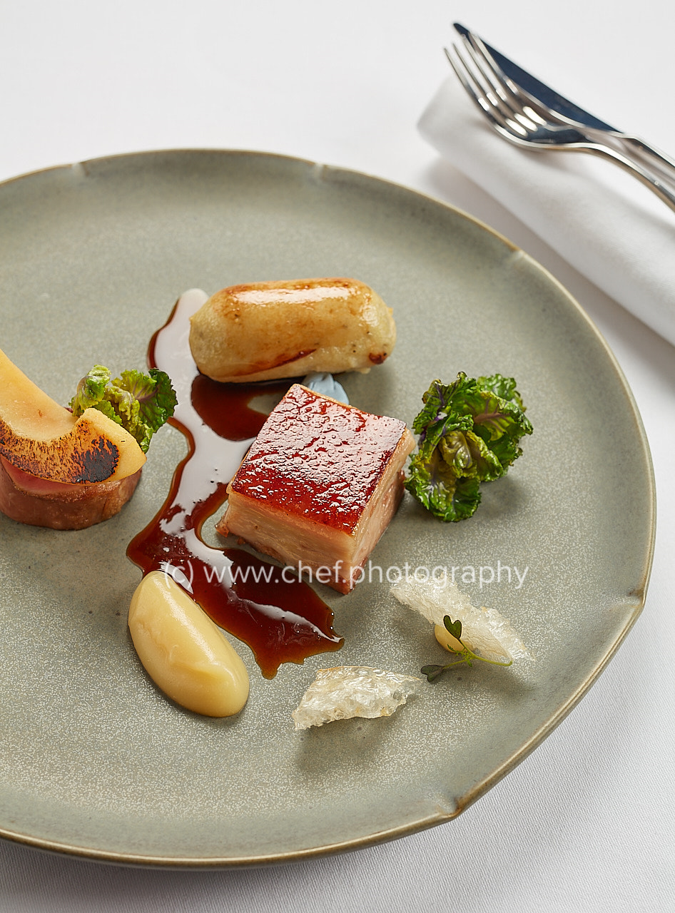 Sigma 50mm F1.4 DG HSM Art sample photo. Dingley dell farm pork potato sausage quince sprout flowers () photography