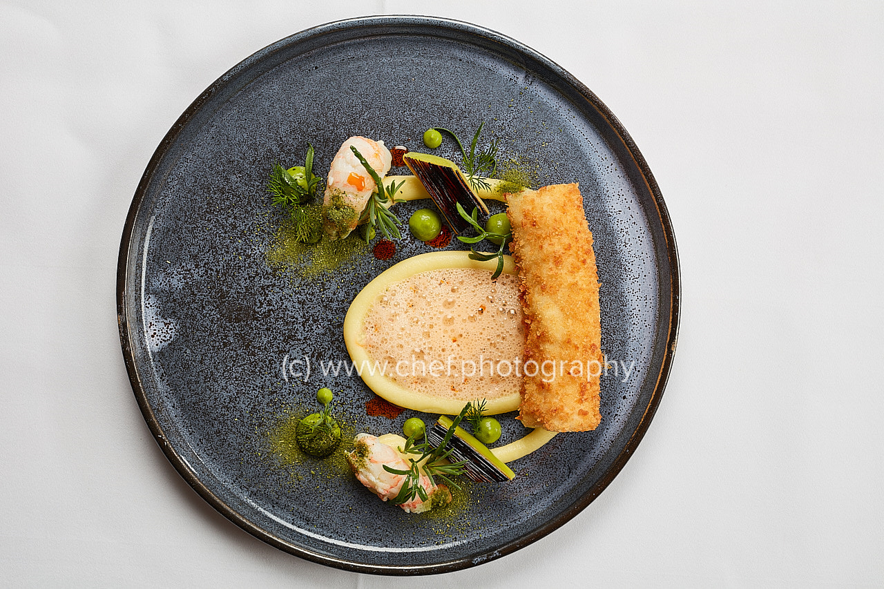 Sigma 50mm F1.4 EX DG HSM sample photo. Dover sole & lobster bisque () photography