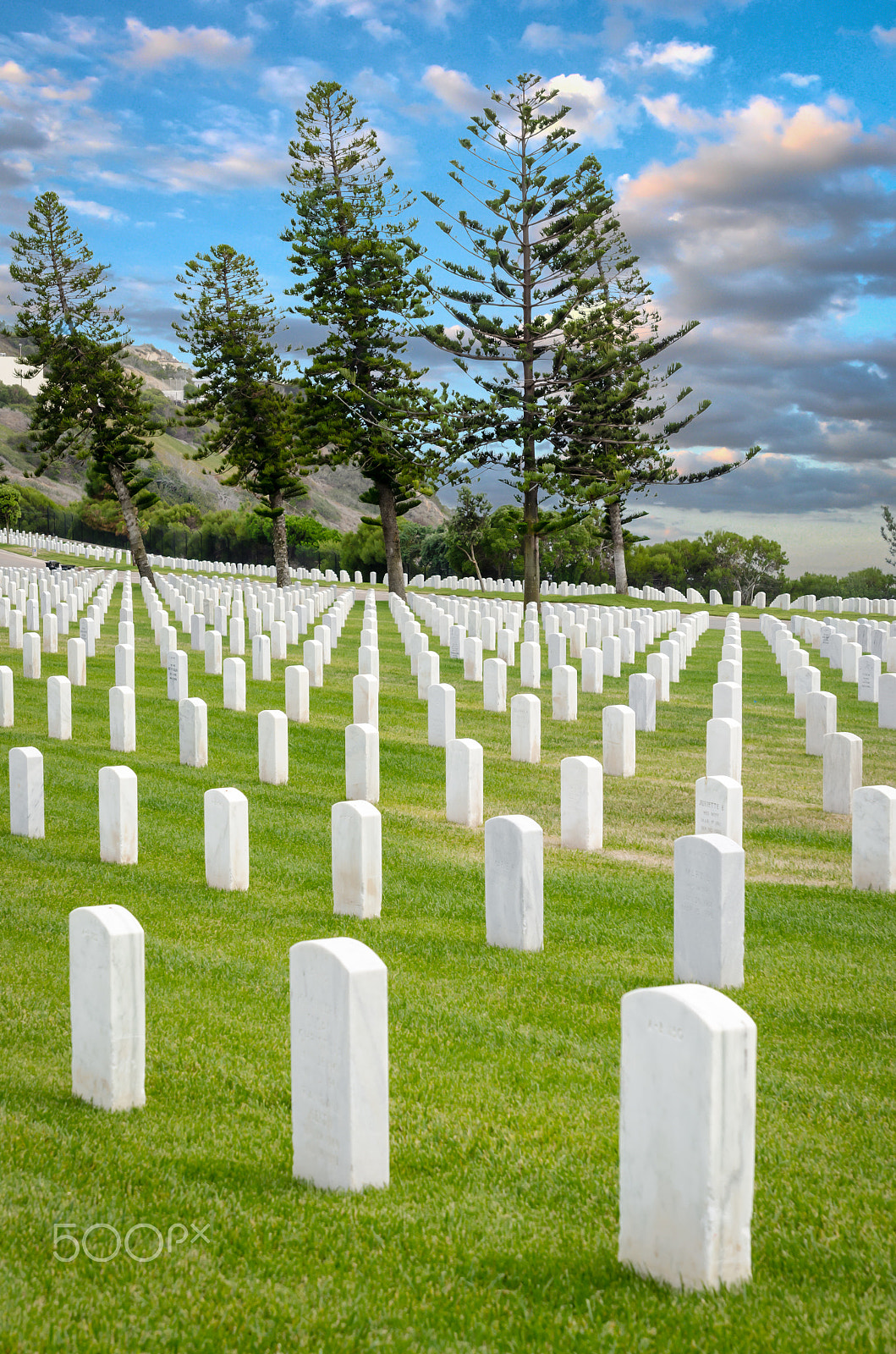 Nikon D5100 + Sigma 24-70mm F2.8 EX DG HSM sample photo. Fort rosecrans national cemetey photography