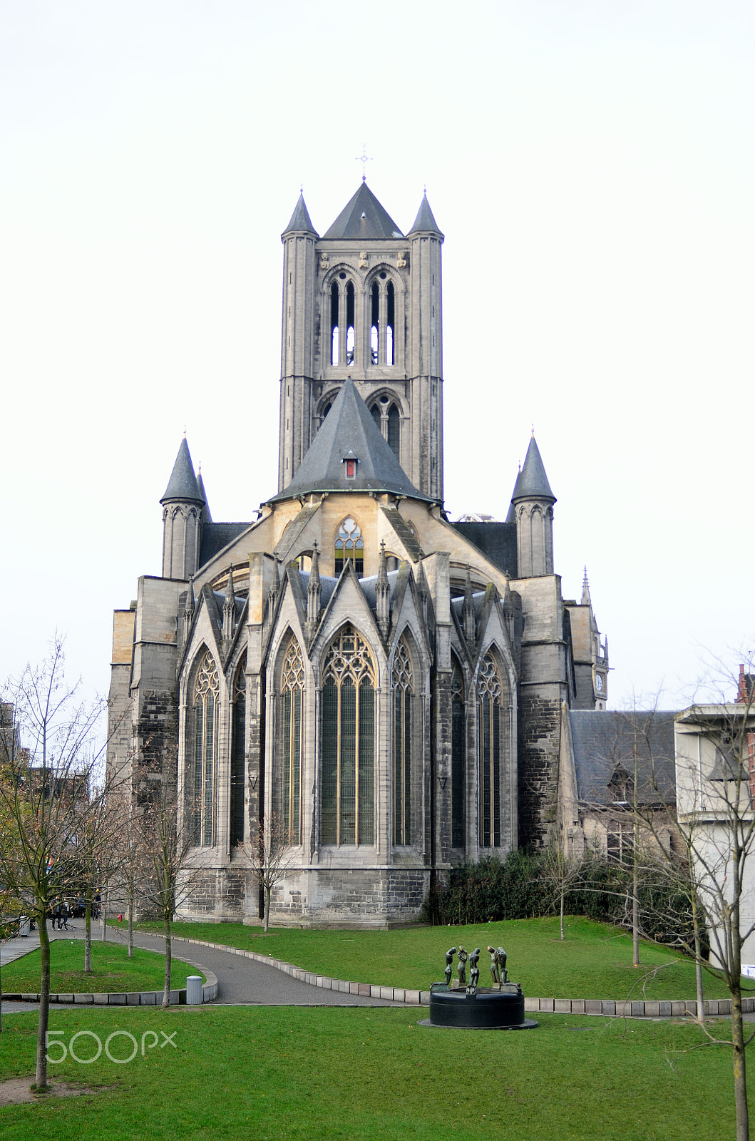 AF Zoom-Nikkor 28-80mm f/3.5-5.6D sample photo. St. nicholas' church, ghent, belgium photography