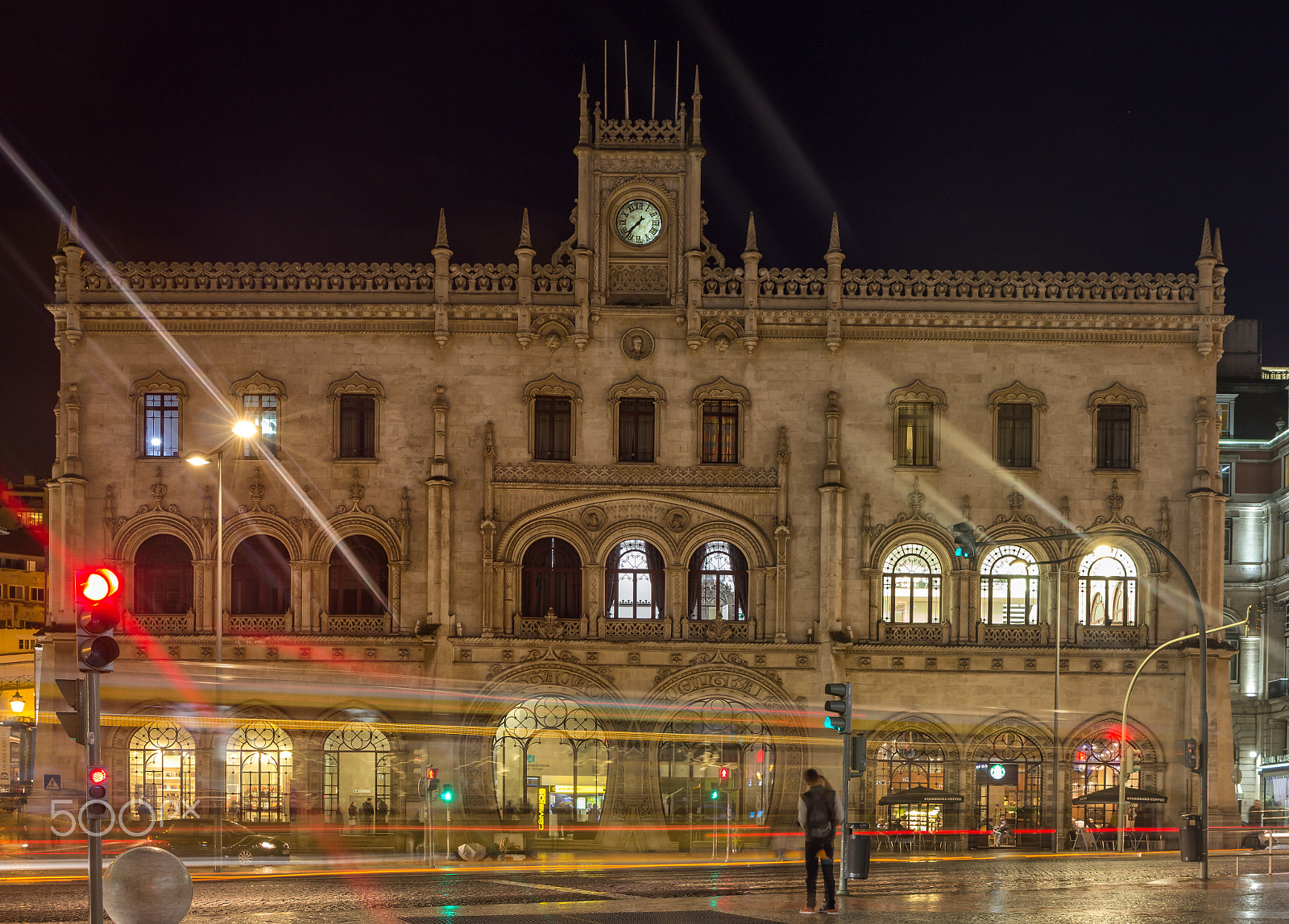Canon EOS 60D sample photo. Rossio train station at night photography