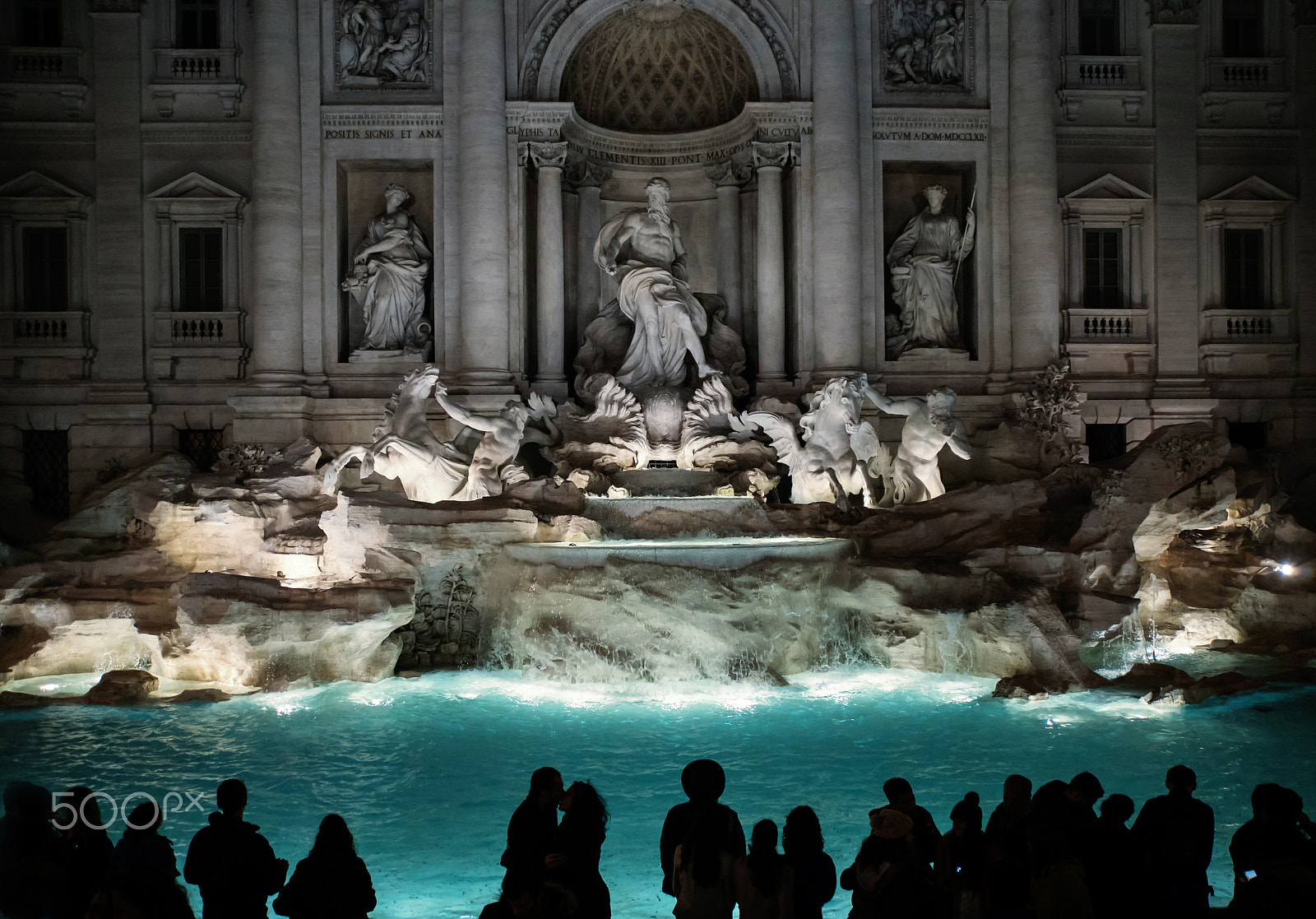 Sony a7S sample photo. The trevi fountain photography