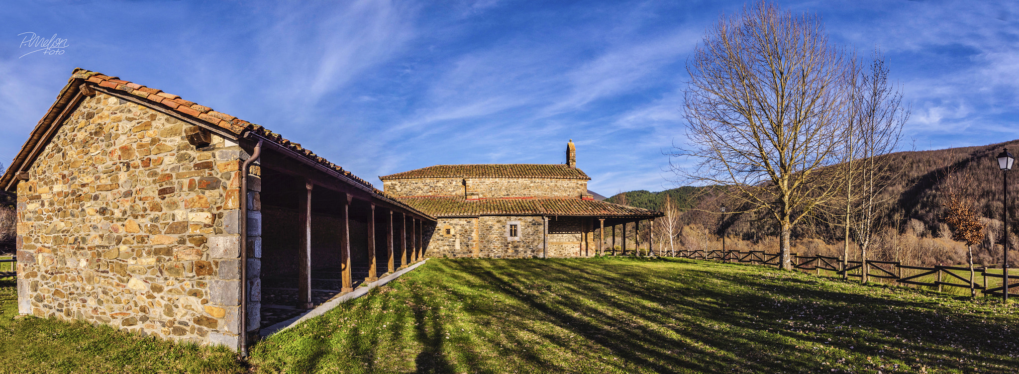 Tamron 16-300mm F3.5-6.3 Di II VC PZD Macro sample photo. Ermita de santo tirso riaño 3 images pano photography