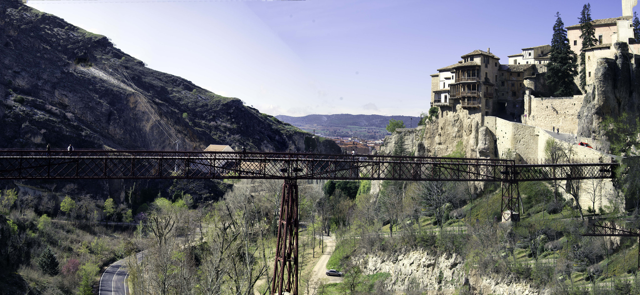 Pentax K-500 sample photo. Views of the san pablo bridge and colgadas houses photography