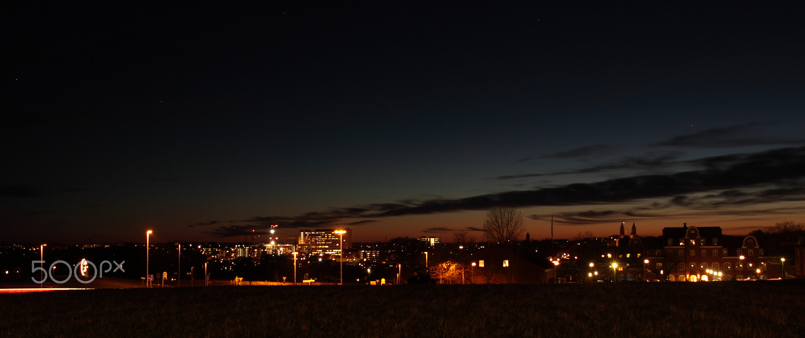 Canon EOS 50D sample photo. Viborg by night photography