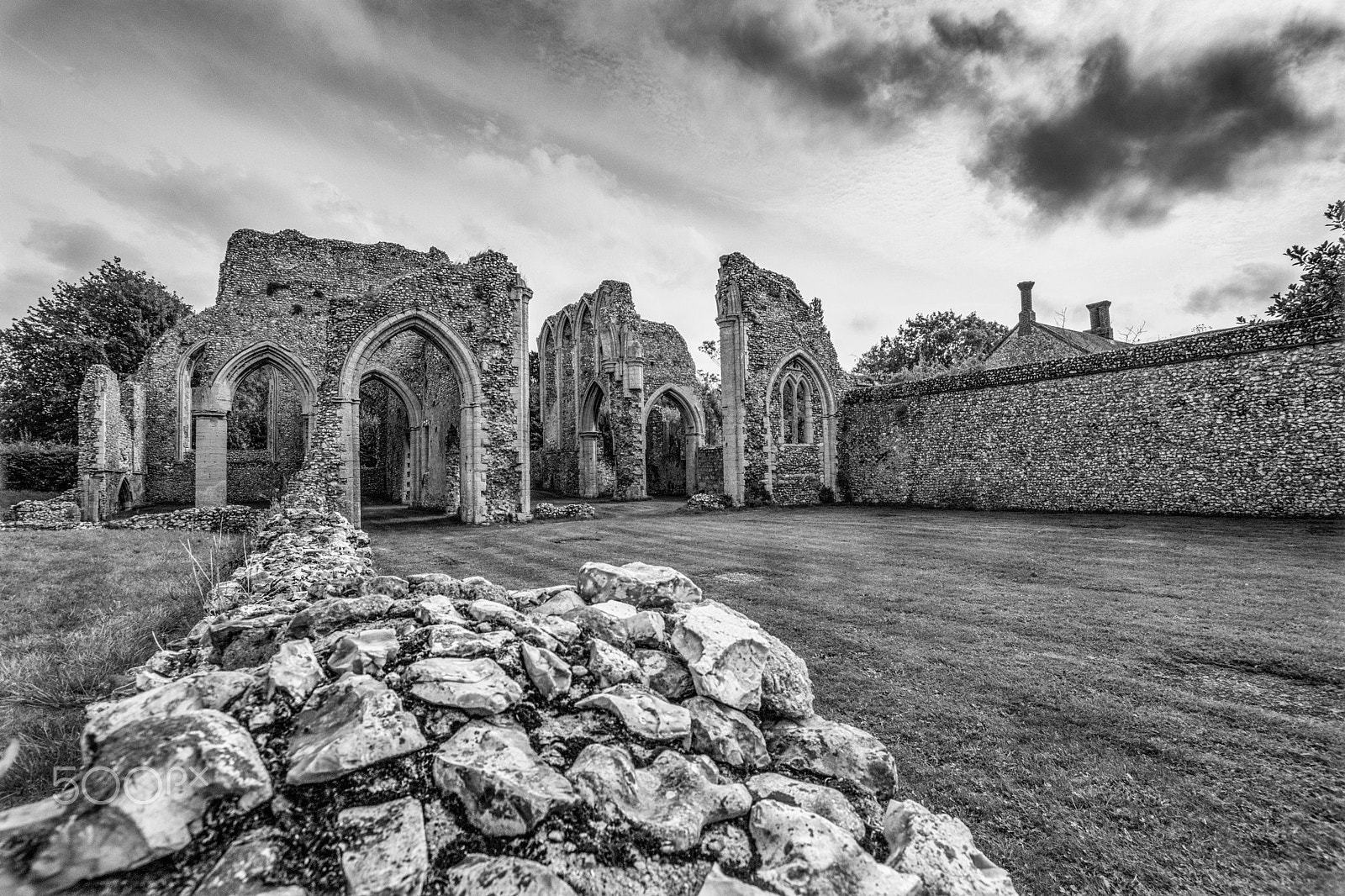 Sigma 10-20mm F3.5 EX DC HSM sample photo. Creake abbey, norfolk, uk photography