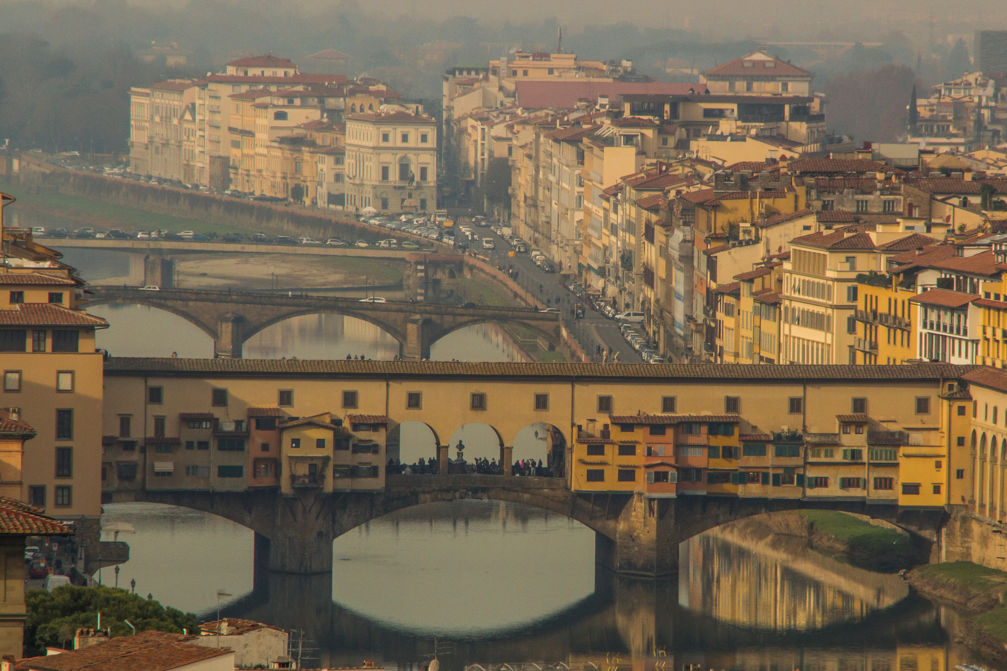 Canon TS-E 90mm F2.8 Tilt-Shift sample photo. Ponte vecchio from piazzale michelangelo photography