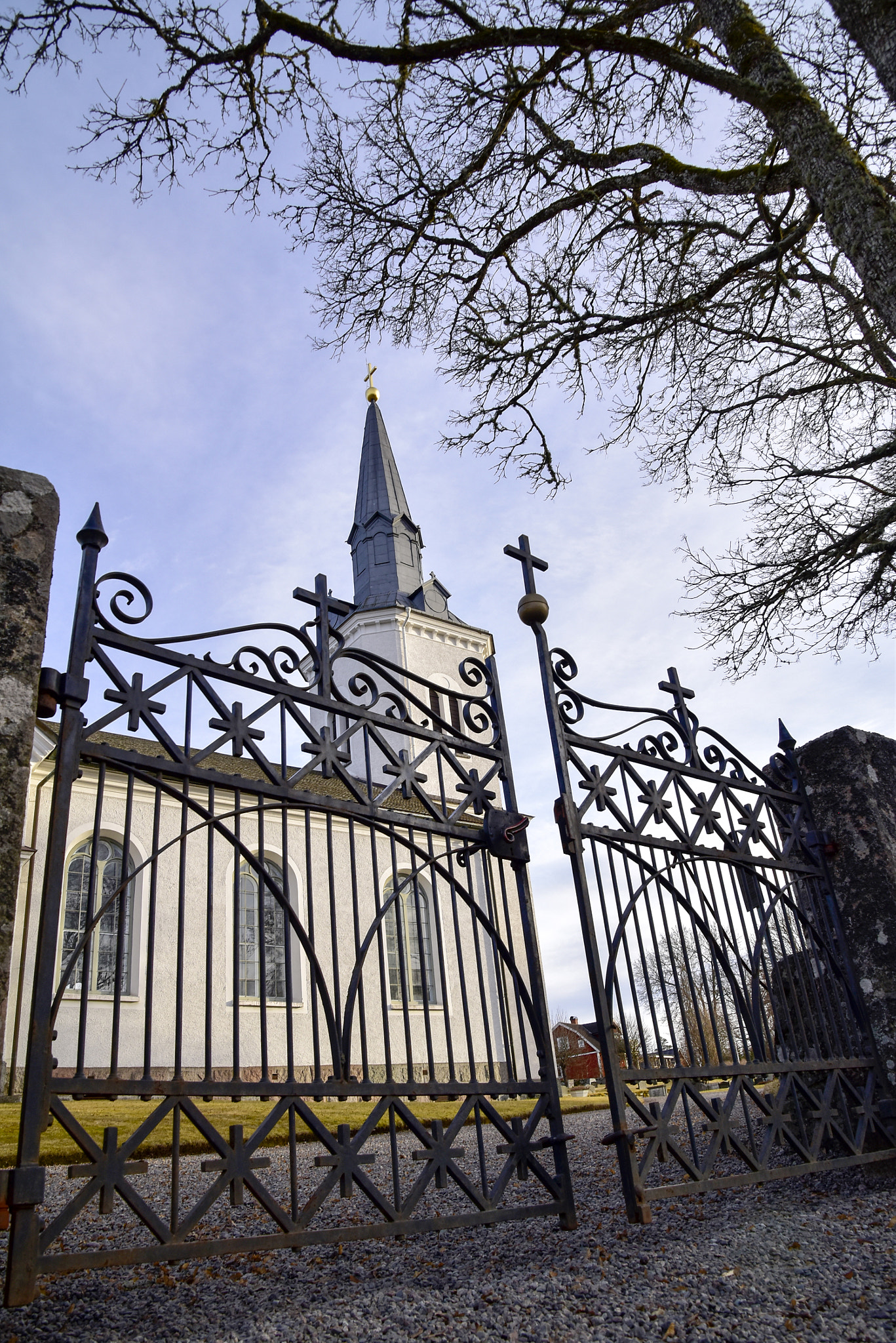 Nikon D5500 sample photo. Lannaskede-myresjö kyrka photography