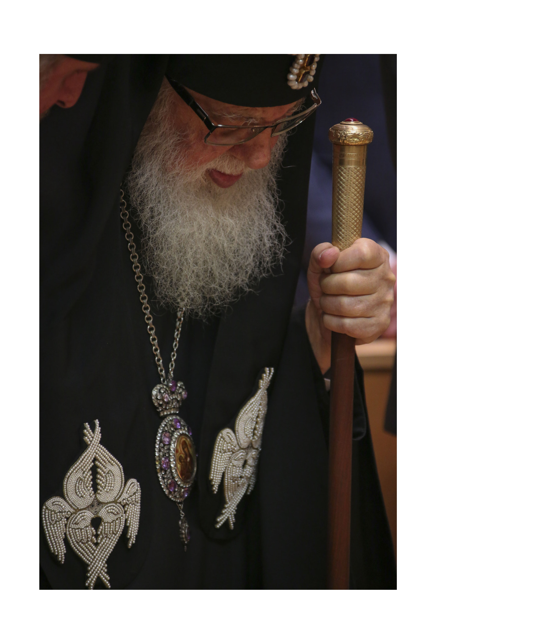 Canon EF 28-300mm F3.5-5.6L IS USM sample photo. Orthodox patriarch ilia ii photography