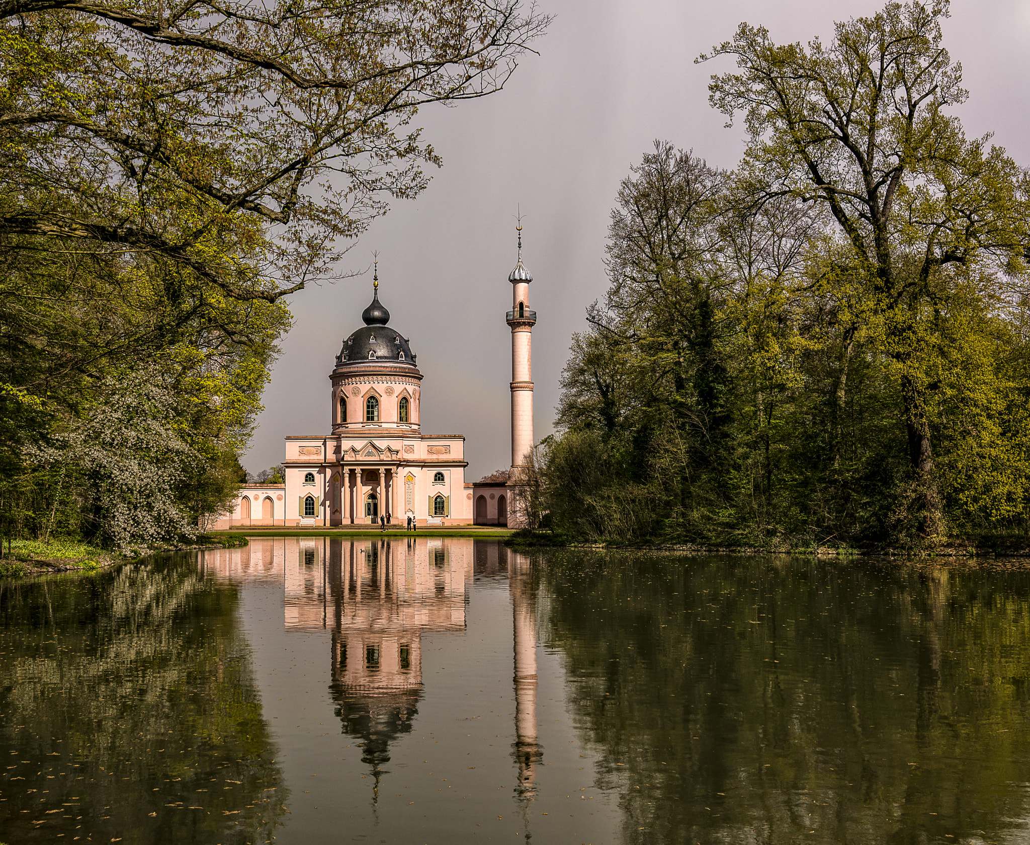 35mm F2.0 sample photo. Schwetzingen castle reflection photography