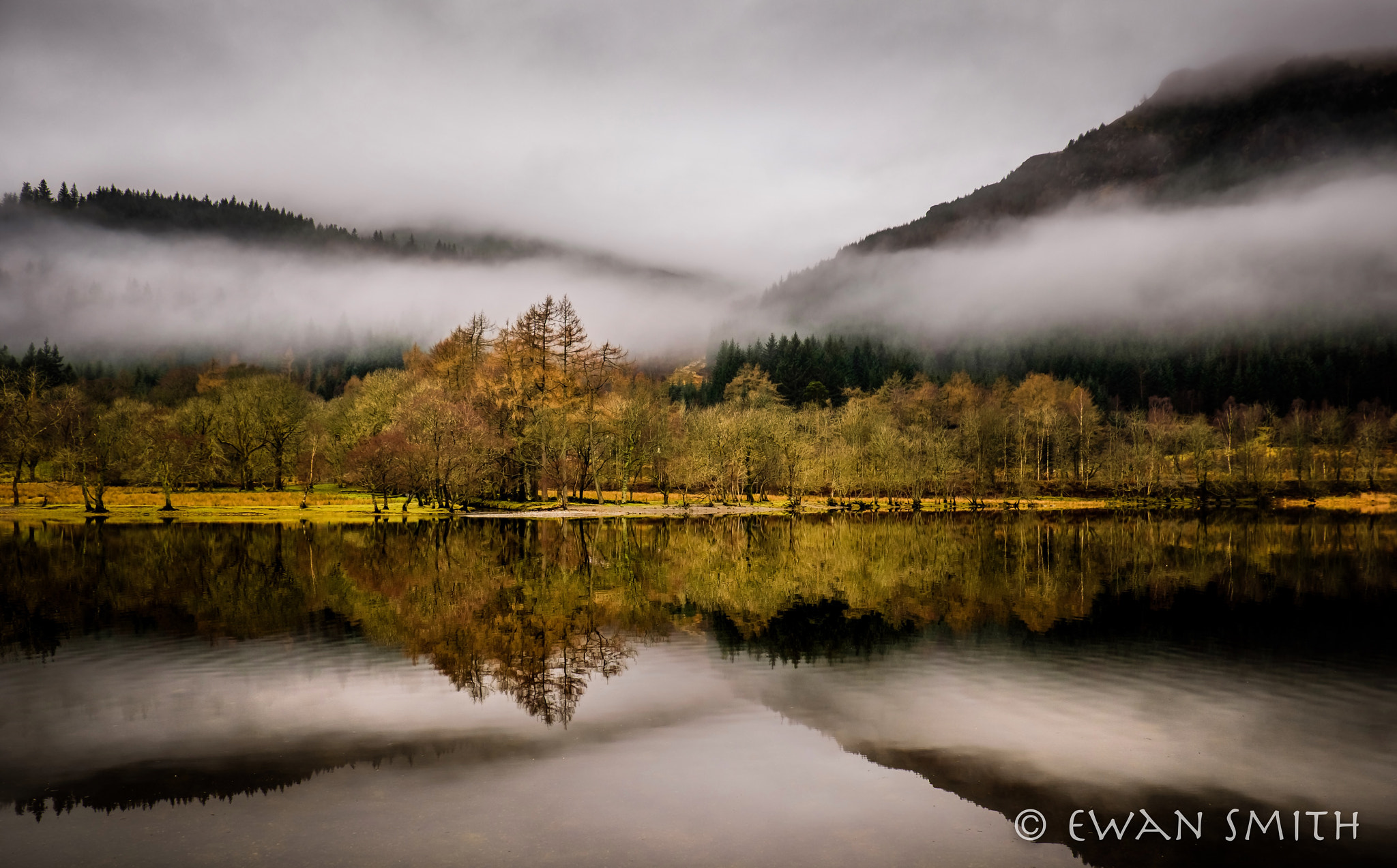 Fujifilm X-T2 sample photo. Loch lubnaig reflections photography