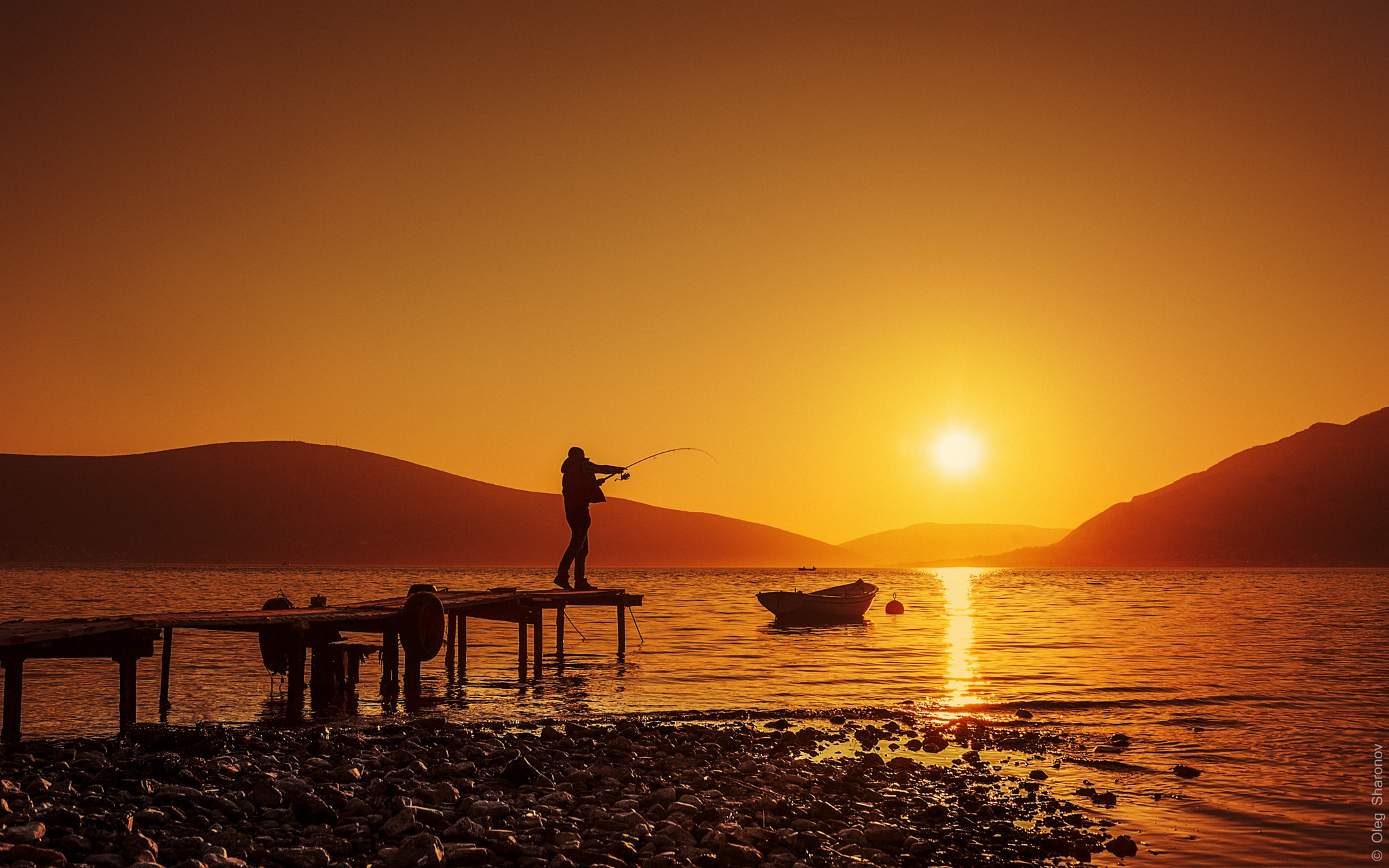 Canon EOS 5D Mark II sample photo. Fisherman in seljanovo, tivat, montenegro photography