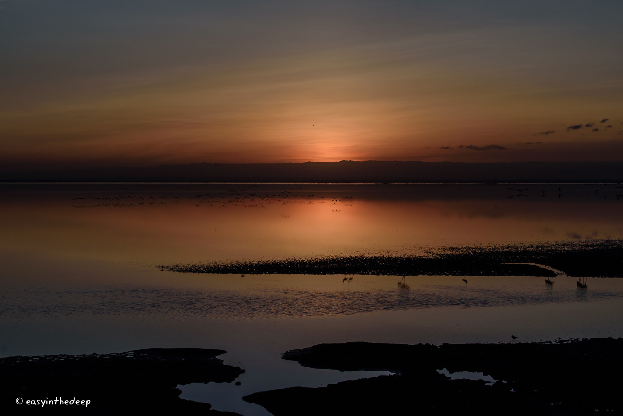 Nikon AF-S Nikkor 70-200mm F4G ED VR sample photo. Maji moto, lake manyara. just before sunrise. photography