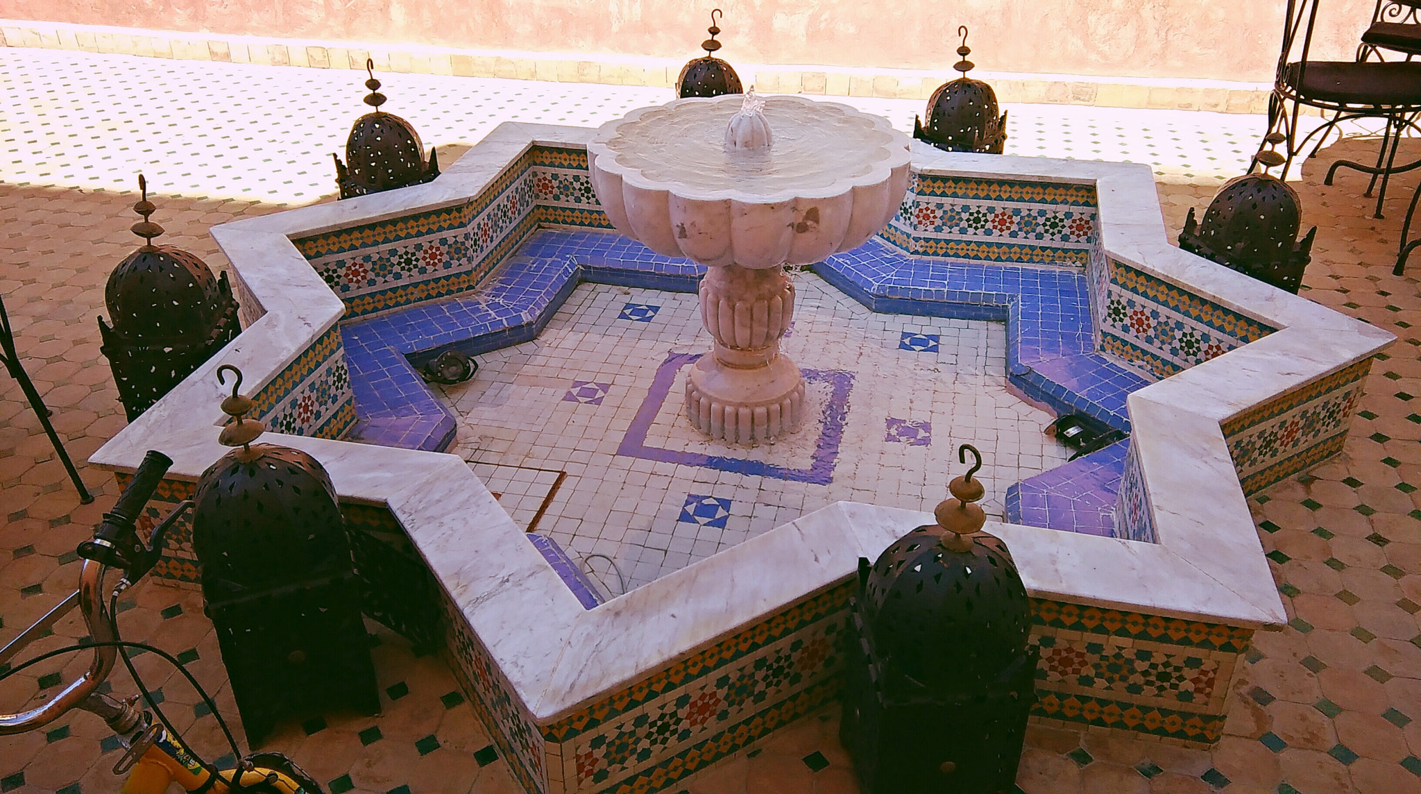 HTC DESIRE 620 sample photo. Moroccan fountain photography