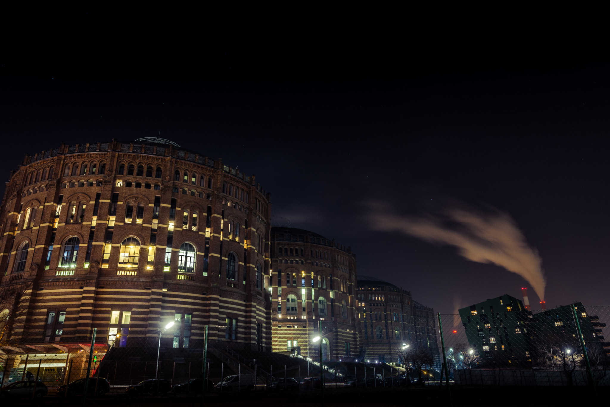 Nikon D5200 + Sigma 10-20mm F3.5 EX DC HSM sample photo. Gasometer wien photography