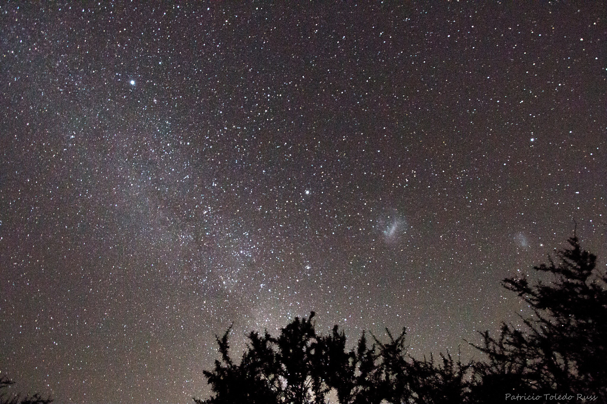 Canon EOS 70D sample photo. Milky way and magellan clouds photography
