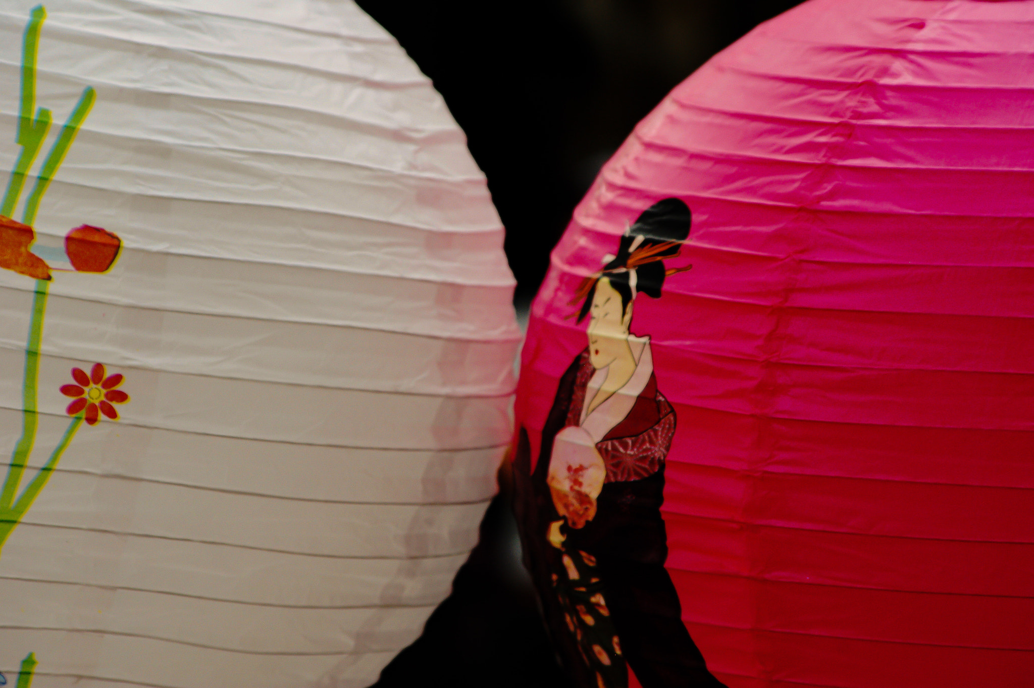 Pentax K200D sample photo. Chinese lanterns photography