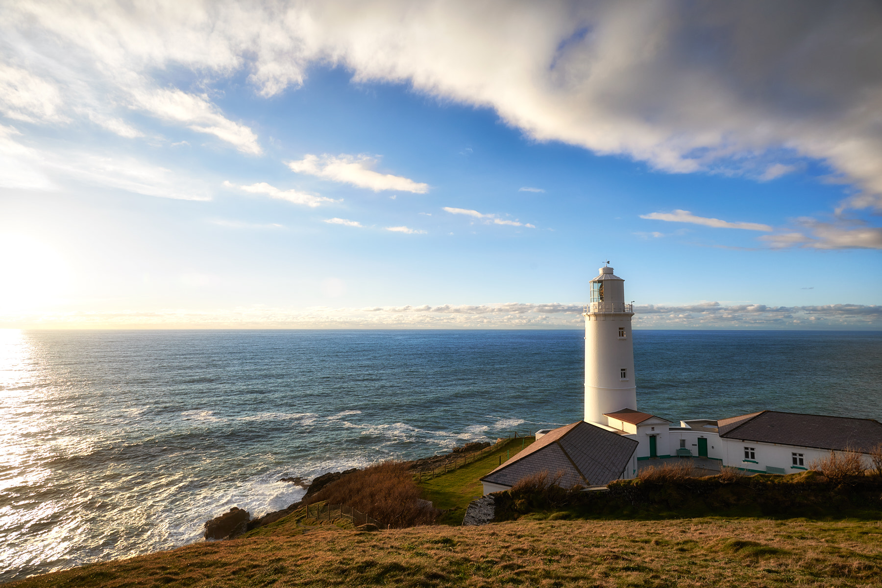 Nikon AF-S NIKKOR 17-35mm f/2.8 ED sample photo. Lighthouse trevose head photography