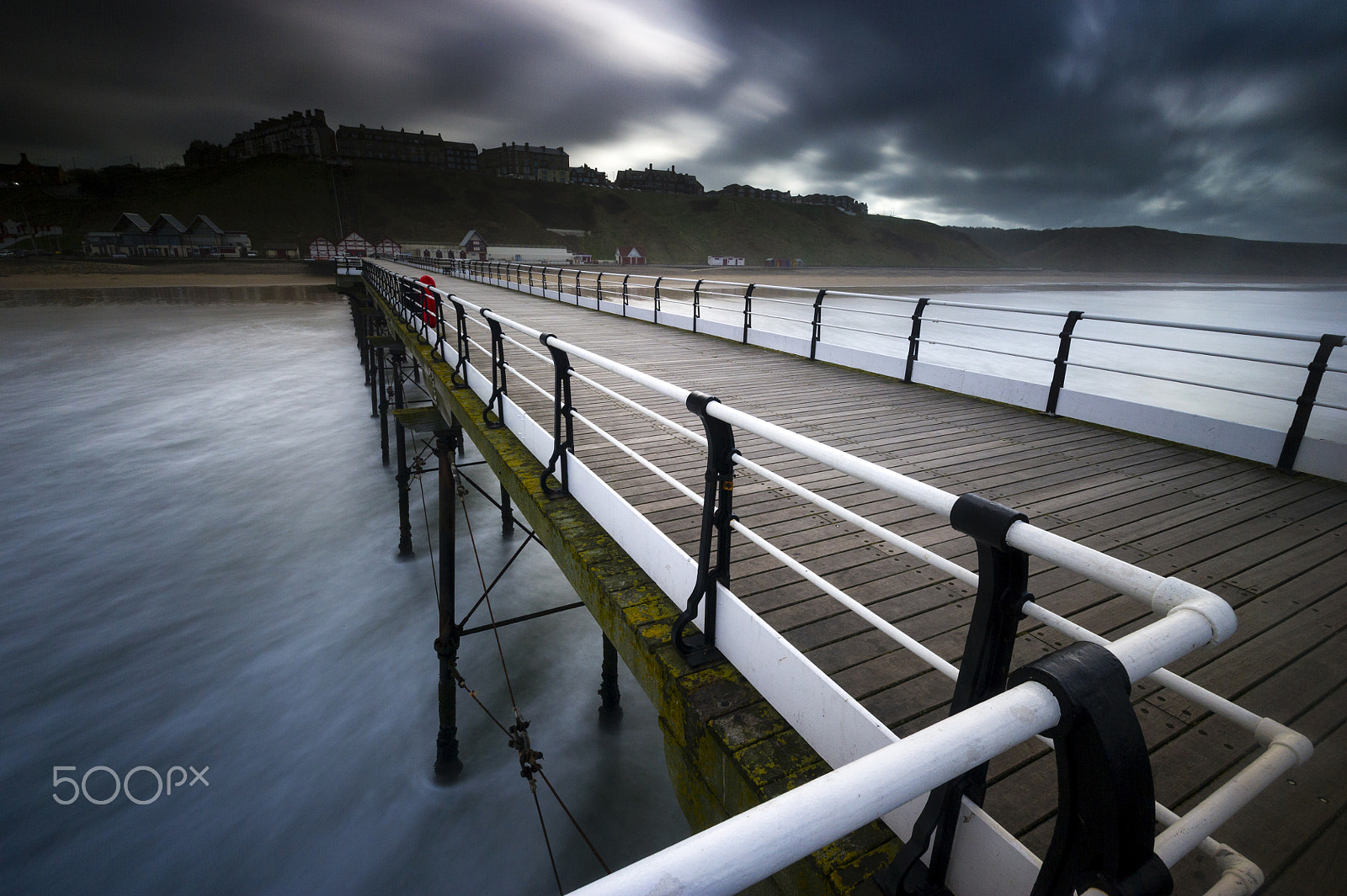 Nikon D3S sample photo. Water in motion saltburn pier photography