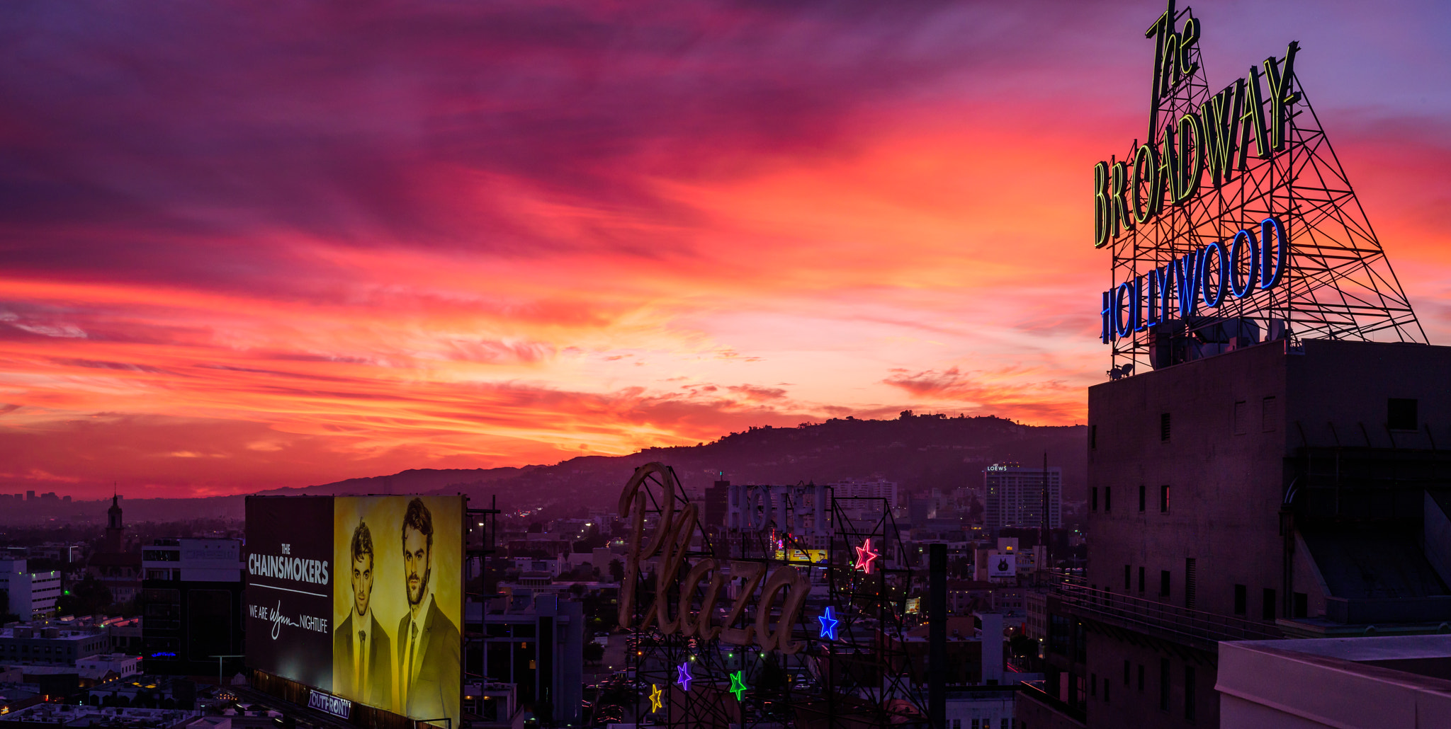 Sigma 50mm F1.4 DG HSM Art sample photo. Tequila sunset - hollywood hills, ca photography