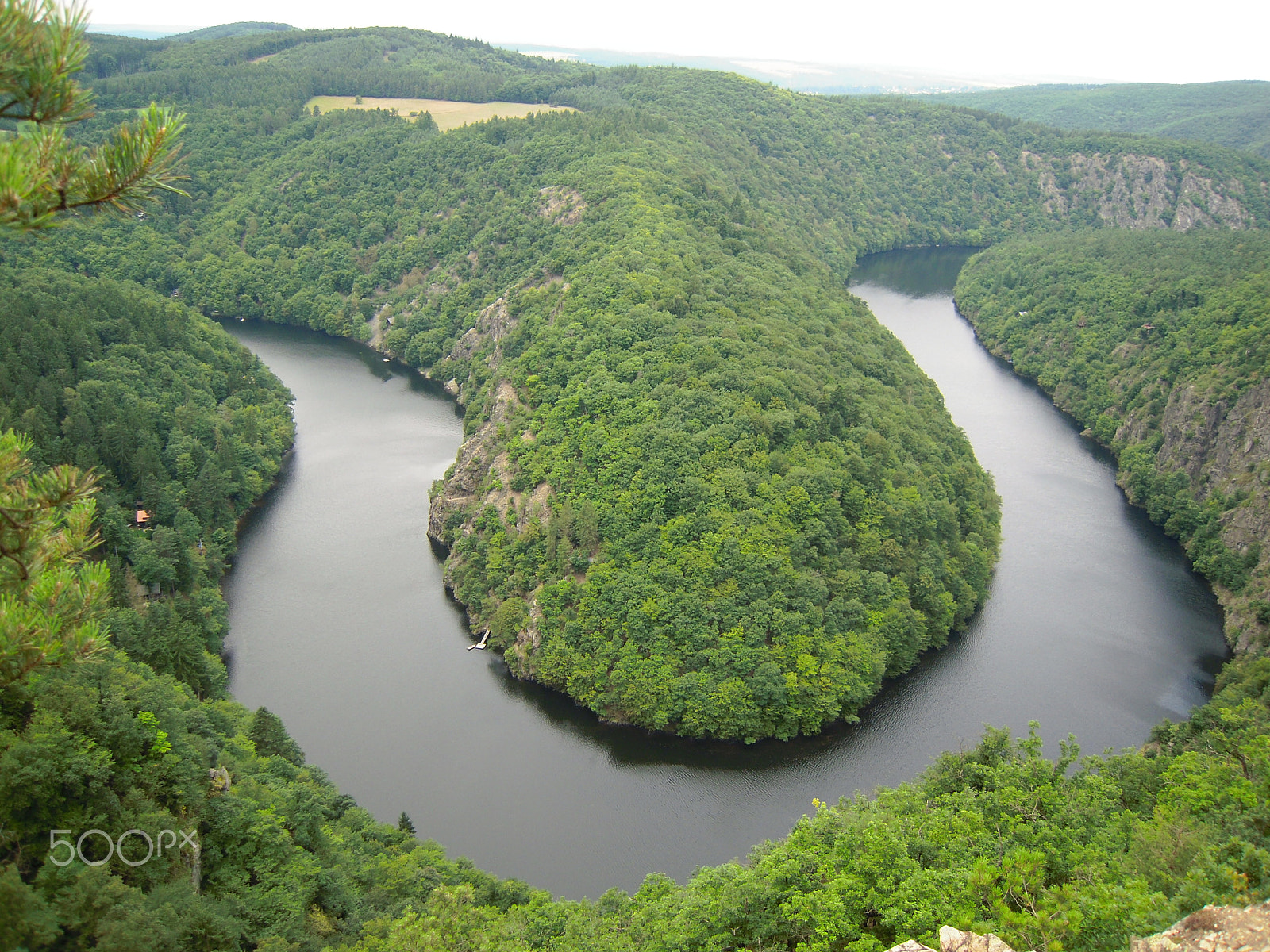 Nikon Coolpix S620 sample photo. Meanders of the vltava river photography