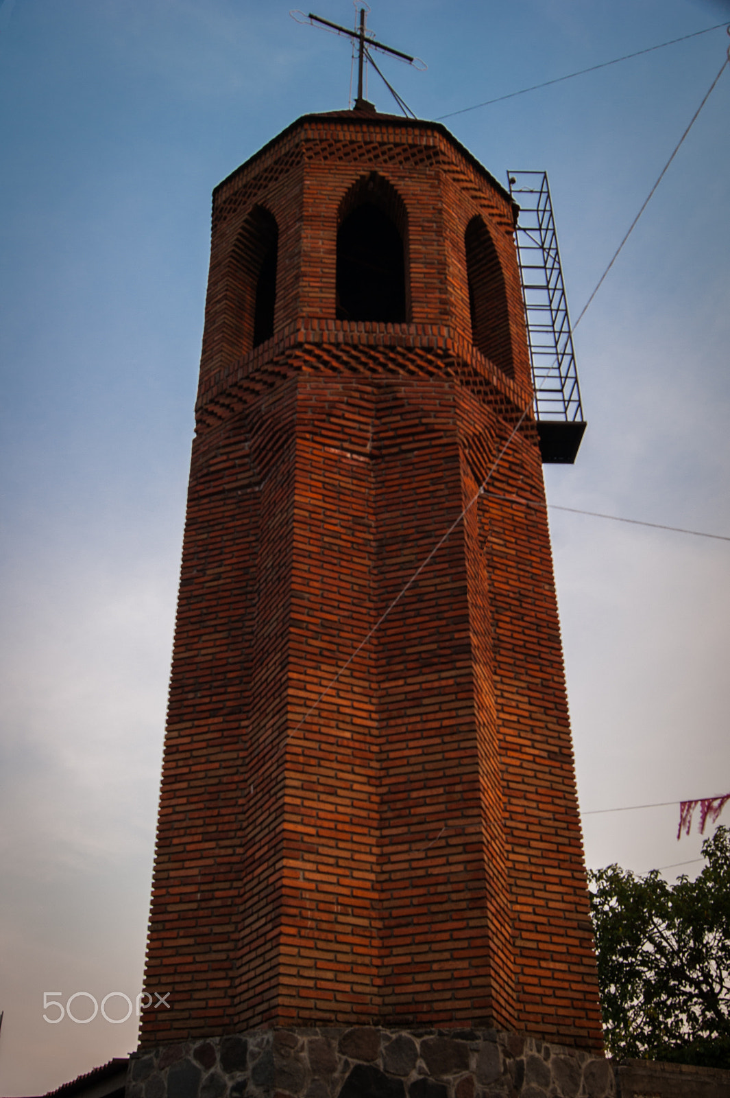 Sony Alpha DSLR-A380 + Sony DT 18-55mm F3.5-5.6 SAM sample photo. Brick tower photography