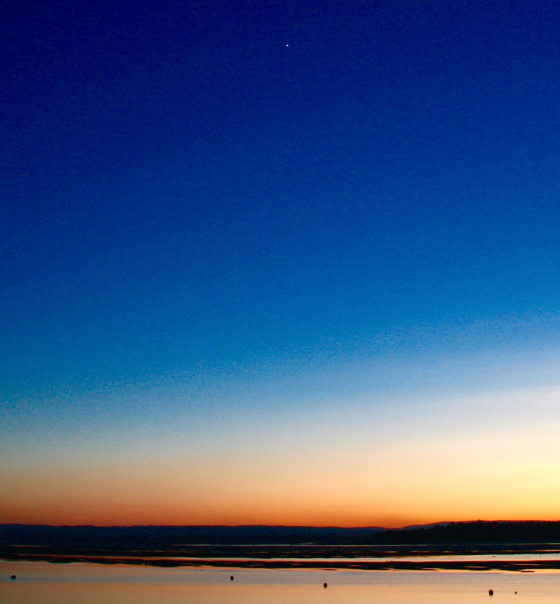 Canon EOS 400D (EOS Digital Rebel XTi / EOS Kiss Digital X) sample photo. Sunset with venus at findhorn, scotland photography