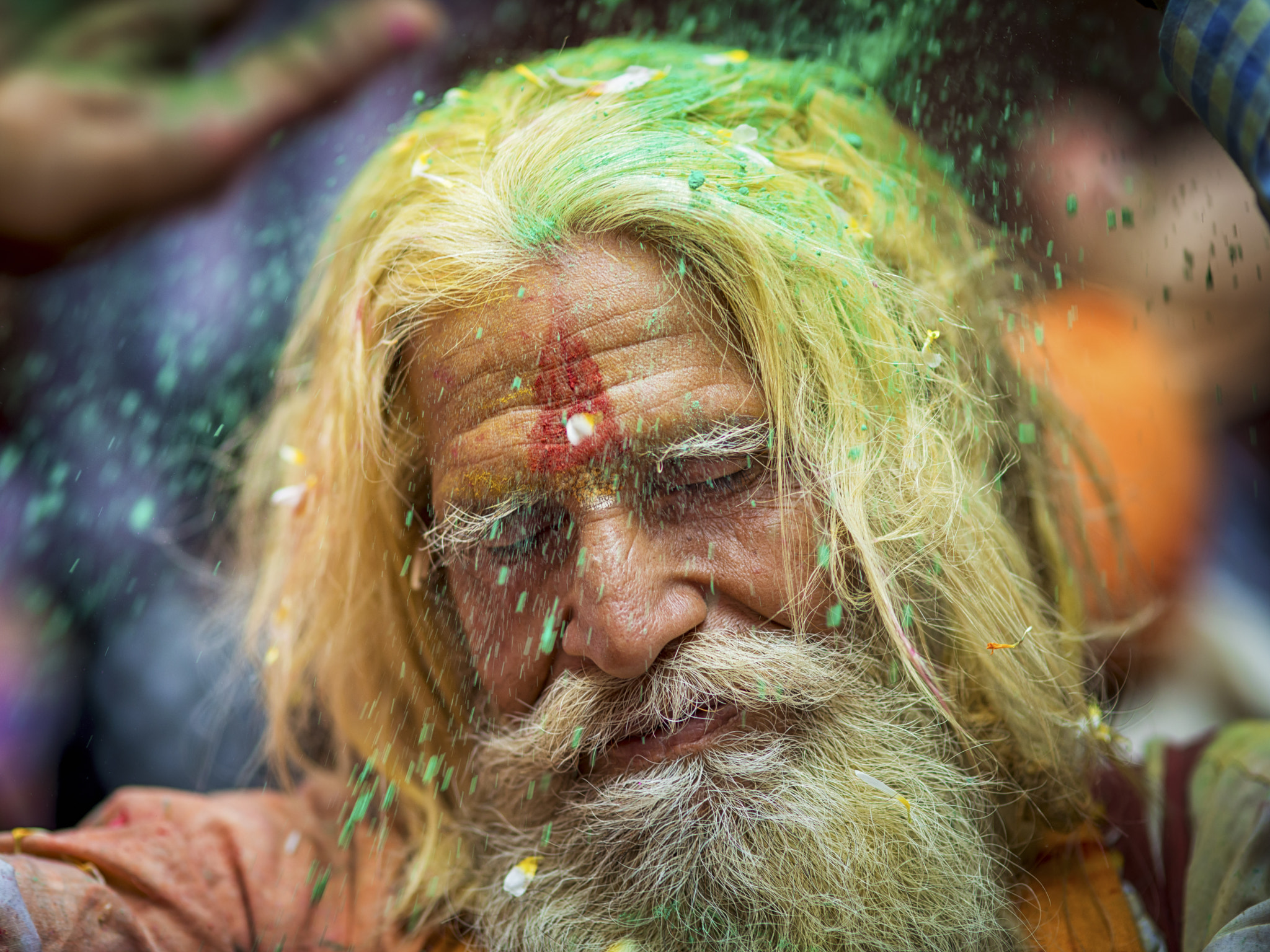 Nikon D800 + Sigma 85mm F1.4 EX DG HSM sample photo. Holi spirit holy man photography