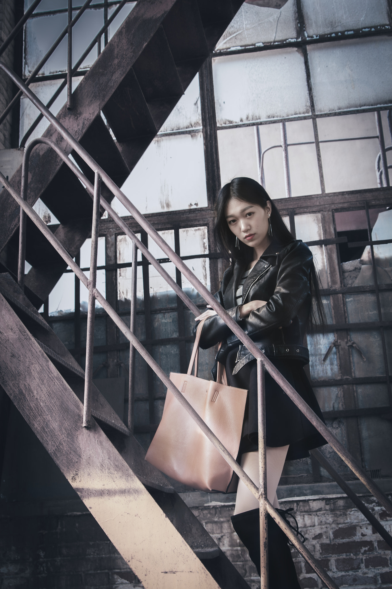 Canon EOS 60D sample photo. The girl in the factory photography