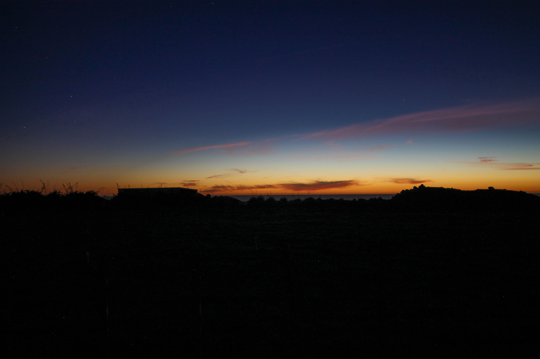 Canon EOS 1100D (EOS Rebel T3 / EOS Kiss X50) + Sigma 10-20mm F4-5.6 EX DC HSM sample photo. Dark sunset. taranaki, new zealand photography