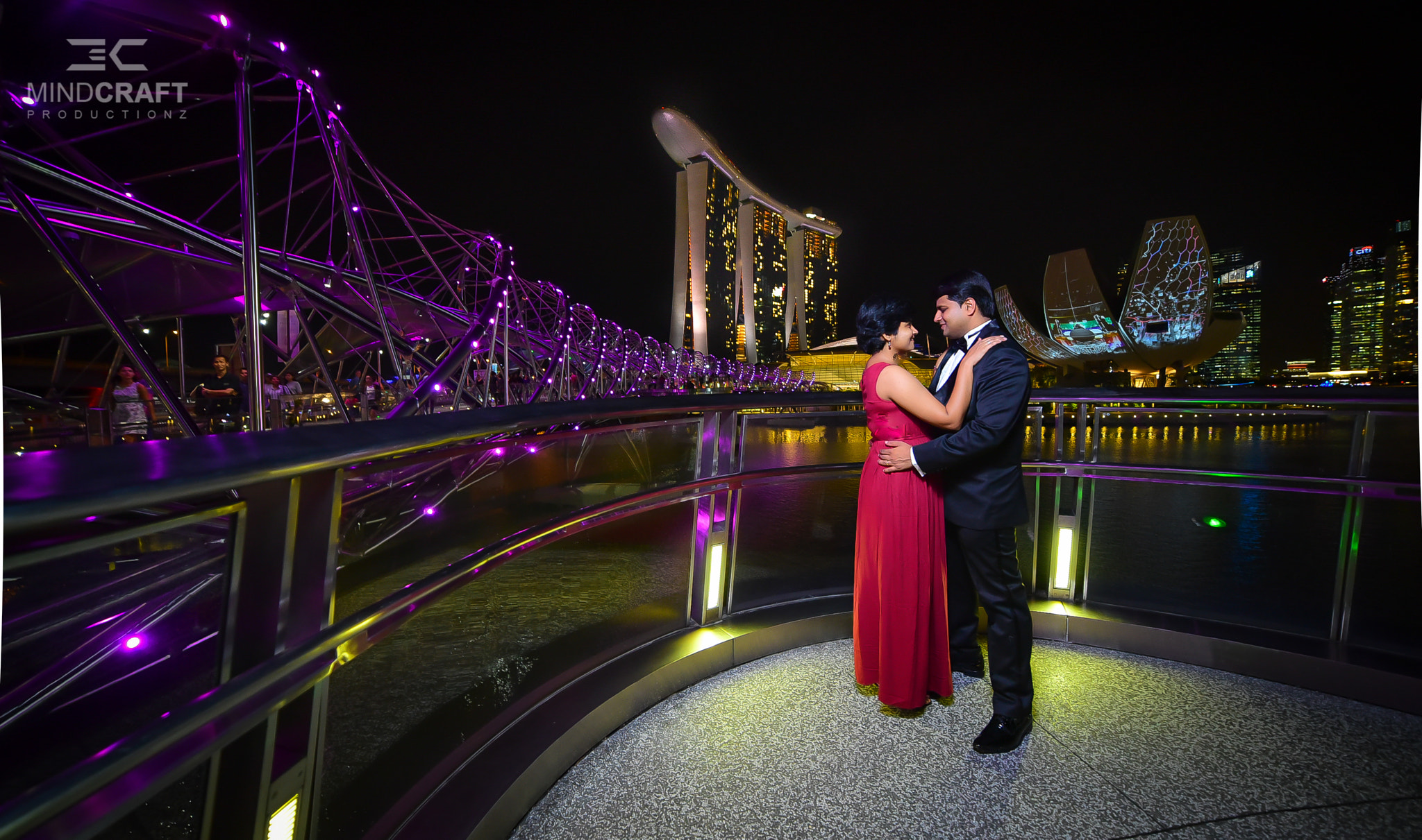 Samyang 14mm F2.8 ED AS IF UMC sample photo. Helix bridge, marina bay photography