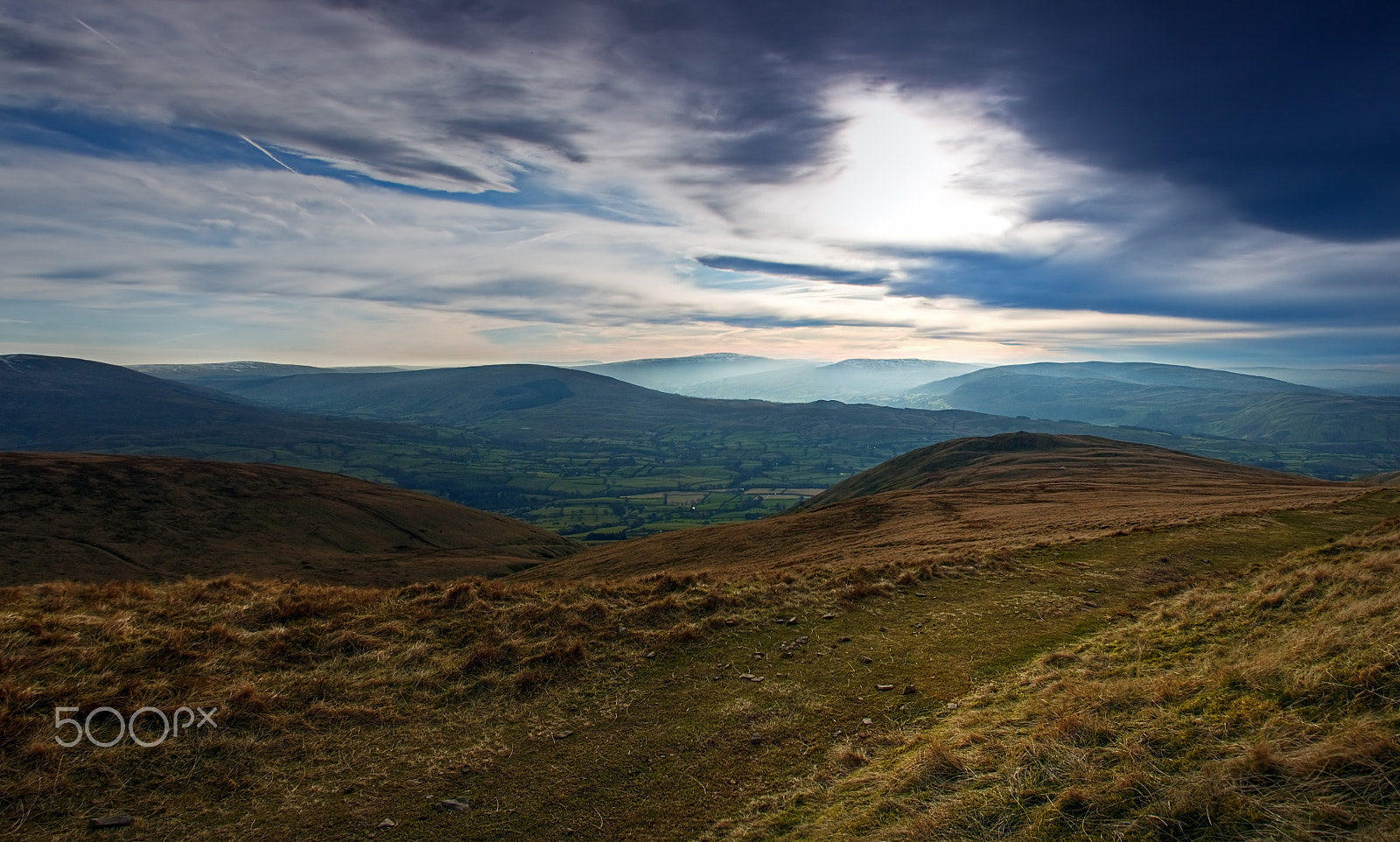 Canon EOS 40D sample photo. Howgill fells panorama photography