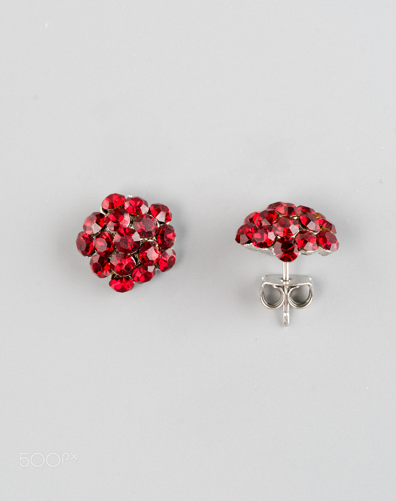 Nikon D300 sample photo. Pair of earrings with gems photography