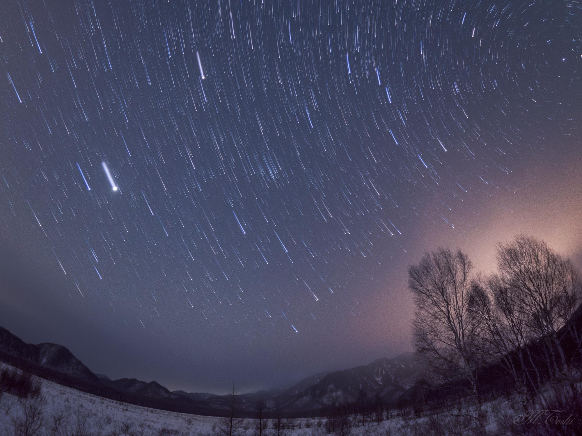 OLYMPUS M.8mm F1.8 sample photo. The stars which falling on senjogahara photography