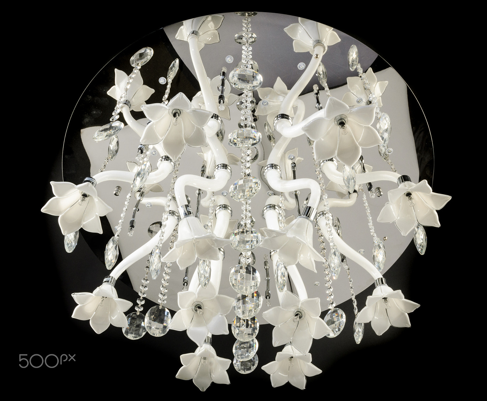 Nikon AF-S Nikkor 24-70mm F2.8G ED sample photo. Contemporary glass chandelier photography
