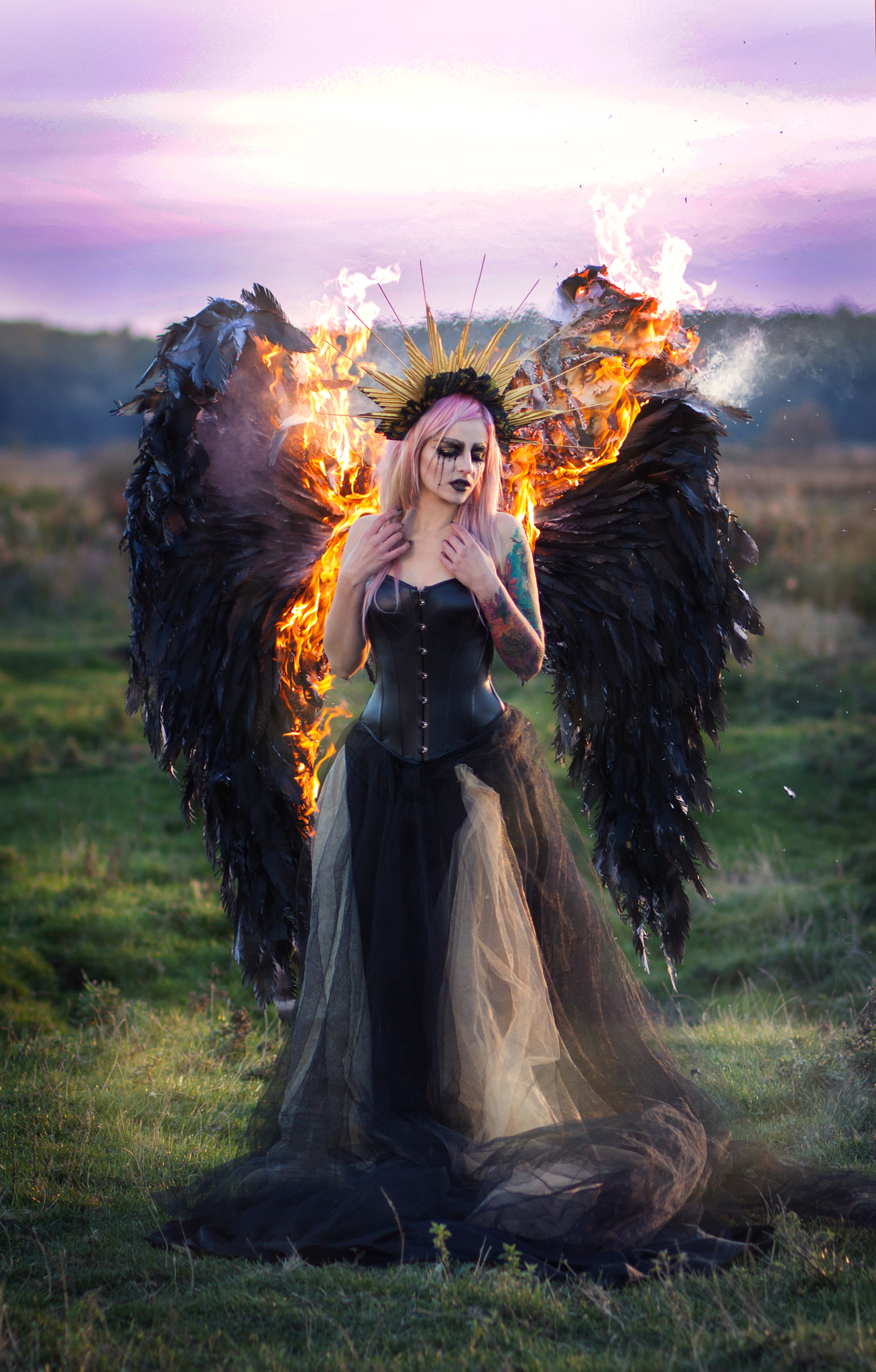 Canon EOS 50D + Canon EF 85mm F1.8 USM sample photo. Burning wings photography