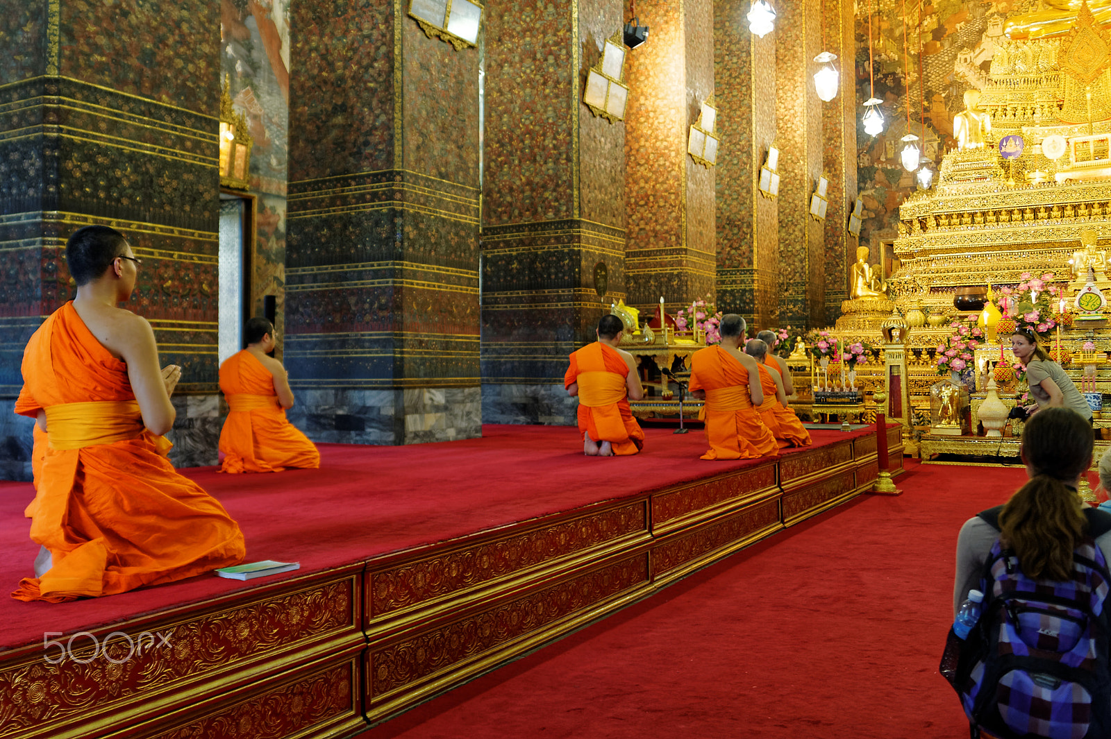 Nikon D700 sample photo. Temple monks photography