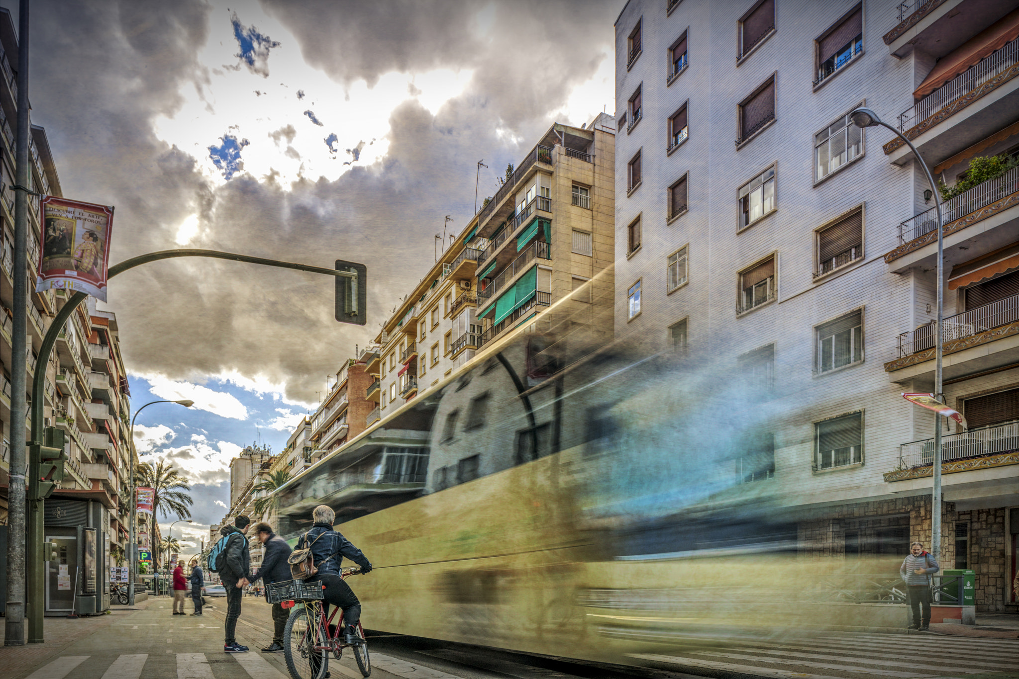 Sony a7R II sample photo. Urban scene, avenida de la republica argentina, seville, spain photography