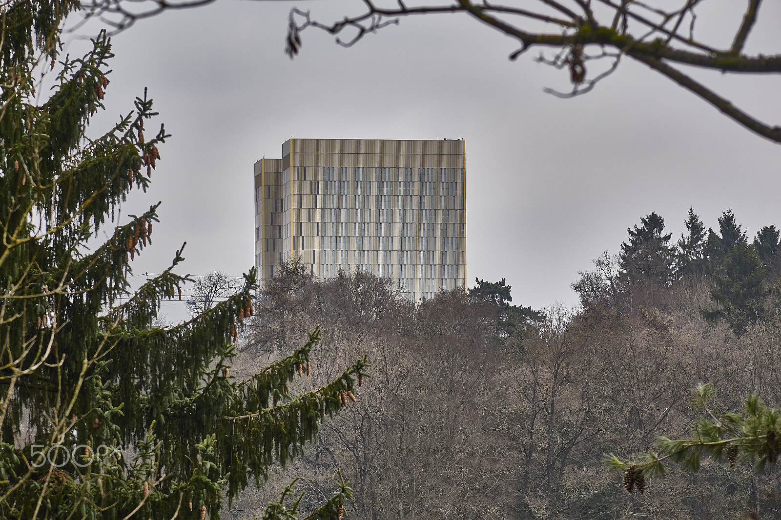 Sony Cyber-shot DSC-RX10 sample photo. Framed kirchberg [luxemburg] photography