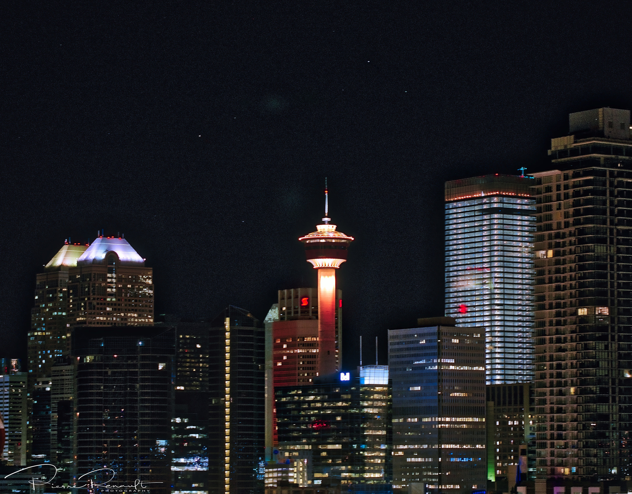 Panasonic Lumix DMC-GH4 + Olympus M.Zuiko Digital ED 60mm F2.8 Macro sample photo. Calgary tower photography