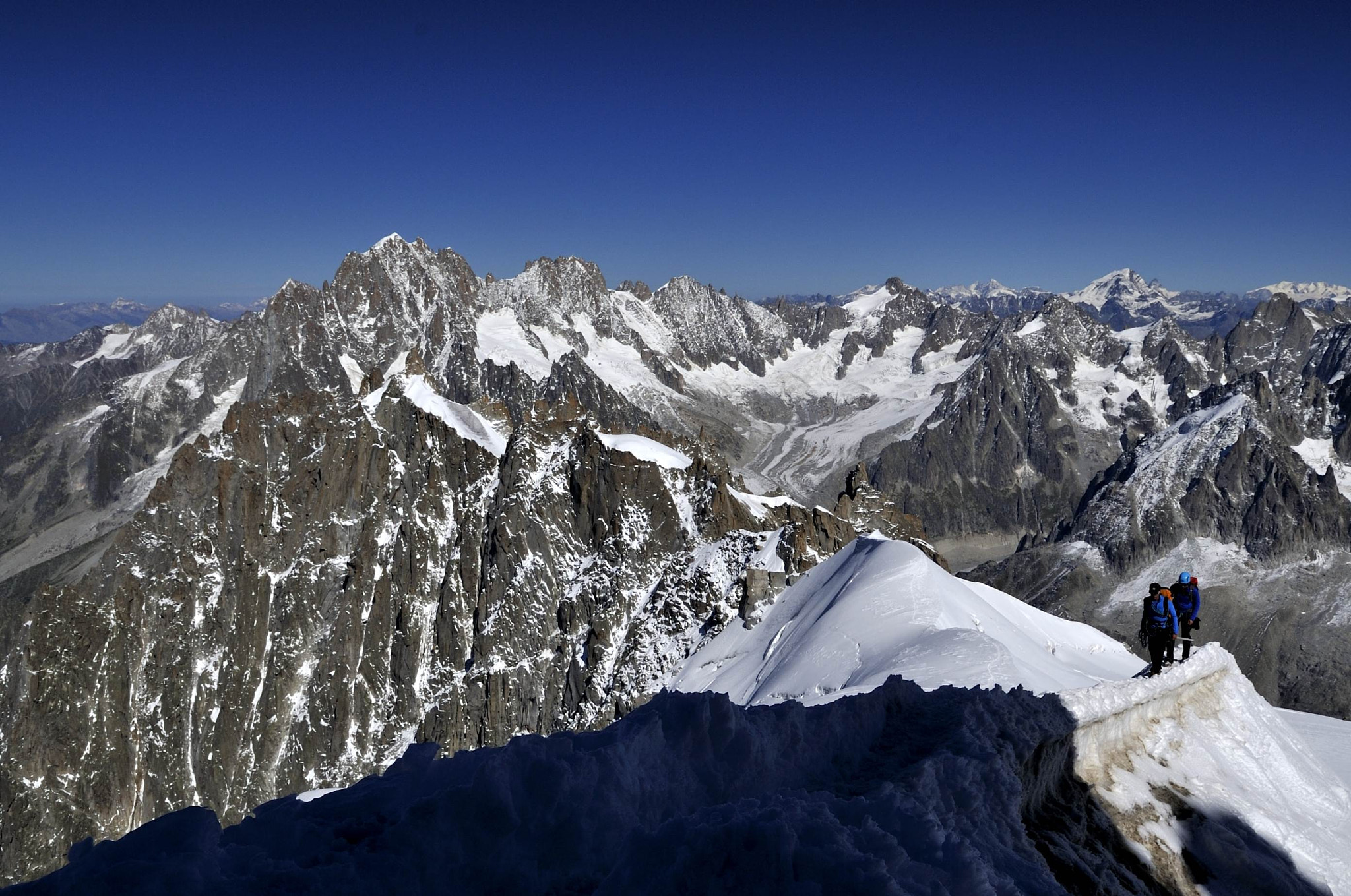 Nikon D700 sample photo. Massif du mont blanc ( aiguille verte, grandes jor photography