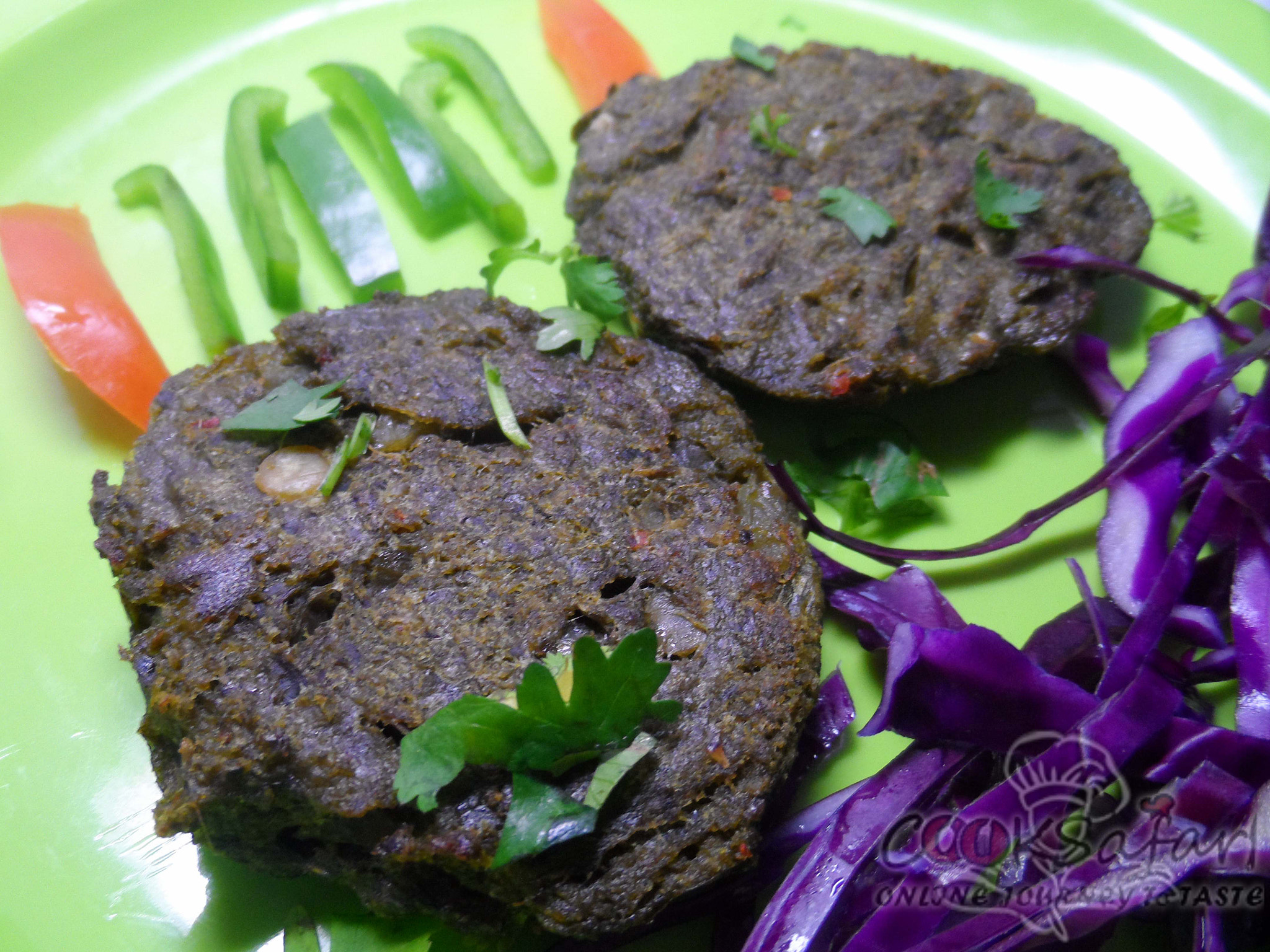 Samsung WB150 / WB150F / WB152 / WB152F / WB151 sample photo. Palak ke baked kebab recipe photography