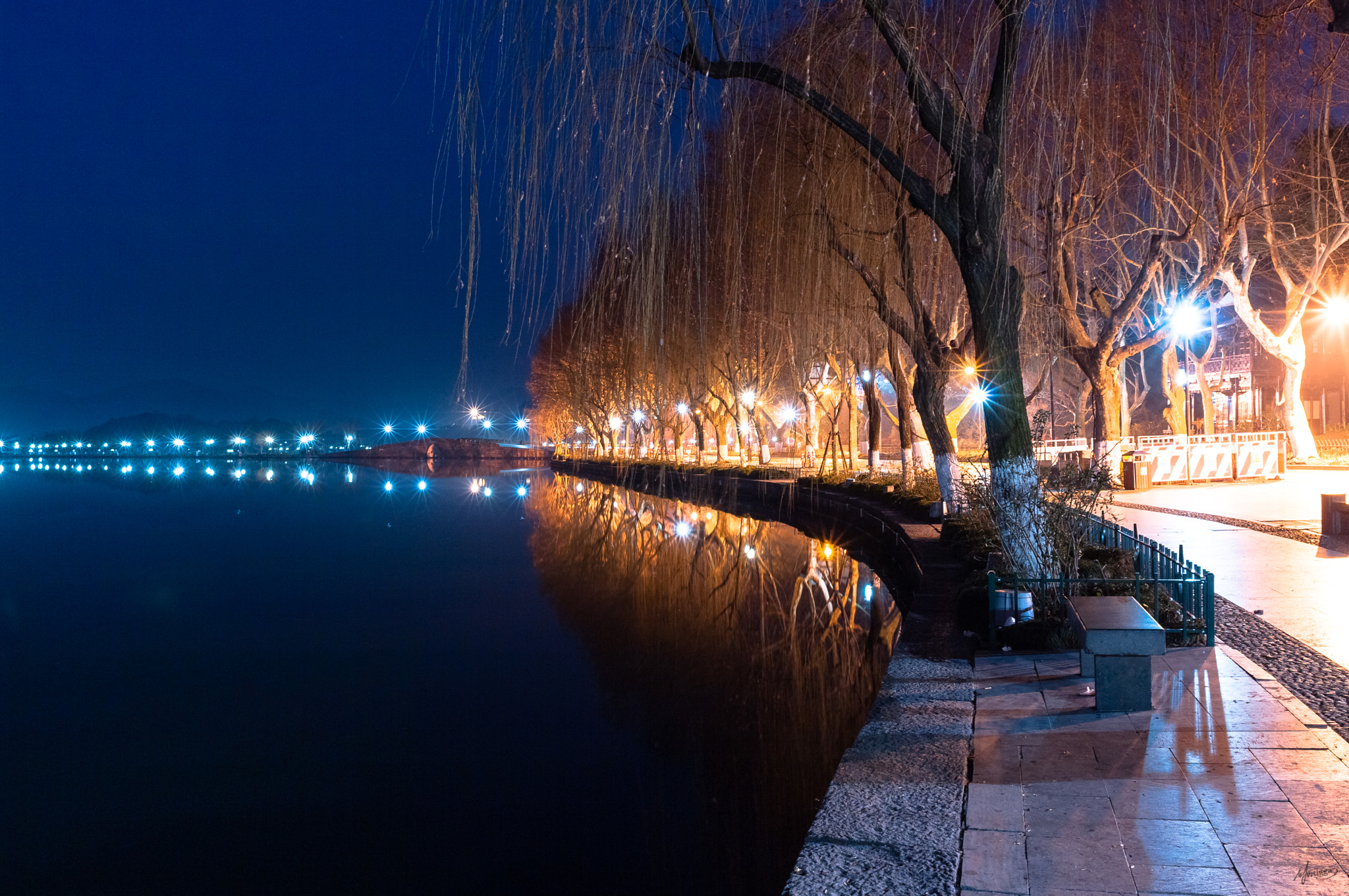 Pentax K-7 sample photo. Stars over west lake photography