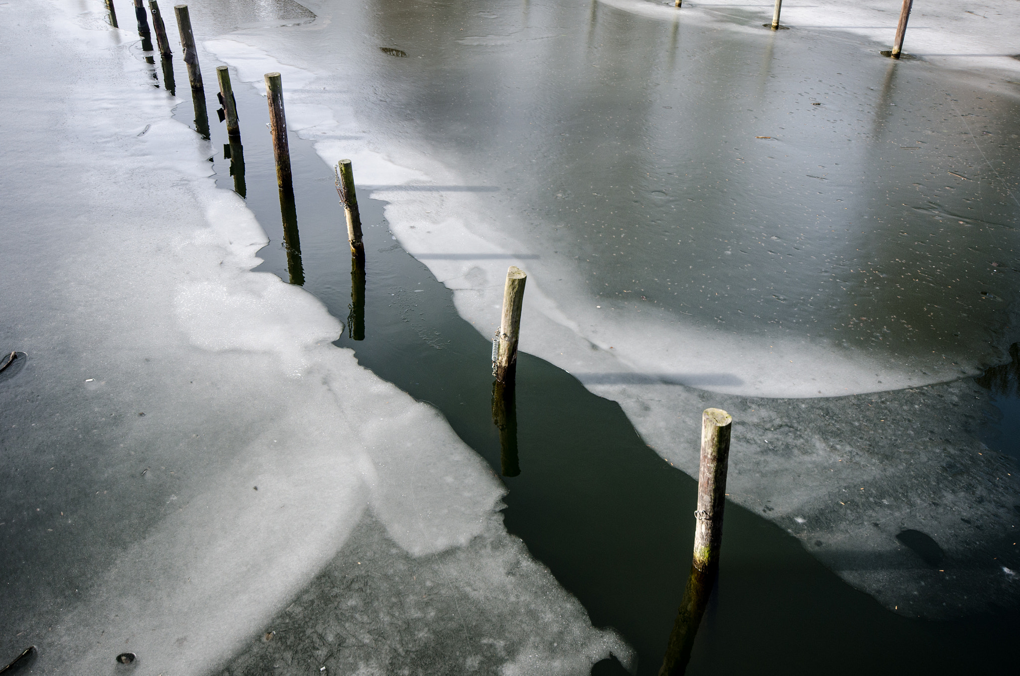 Sigma 10-20mm F4-5.6 EX DC HSM sample photo. Frozen canal photography