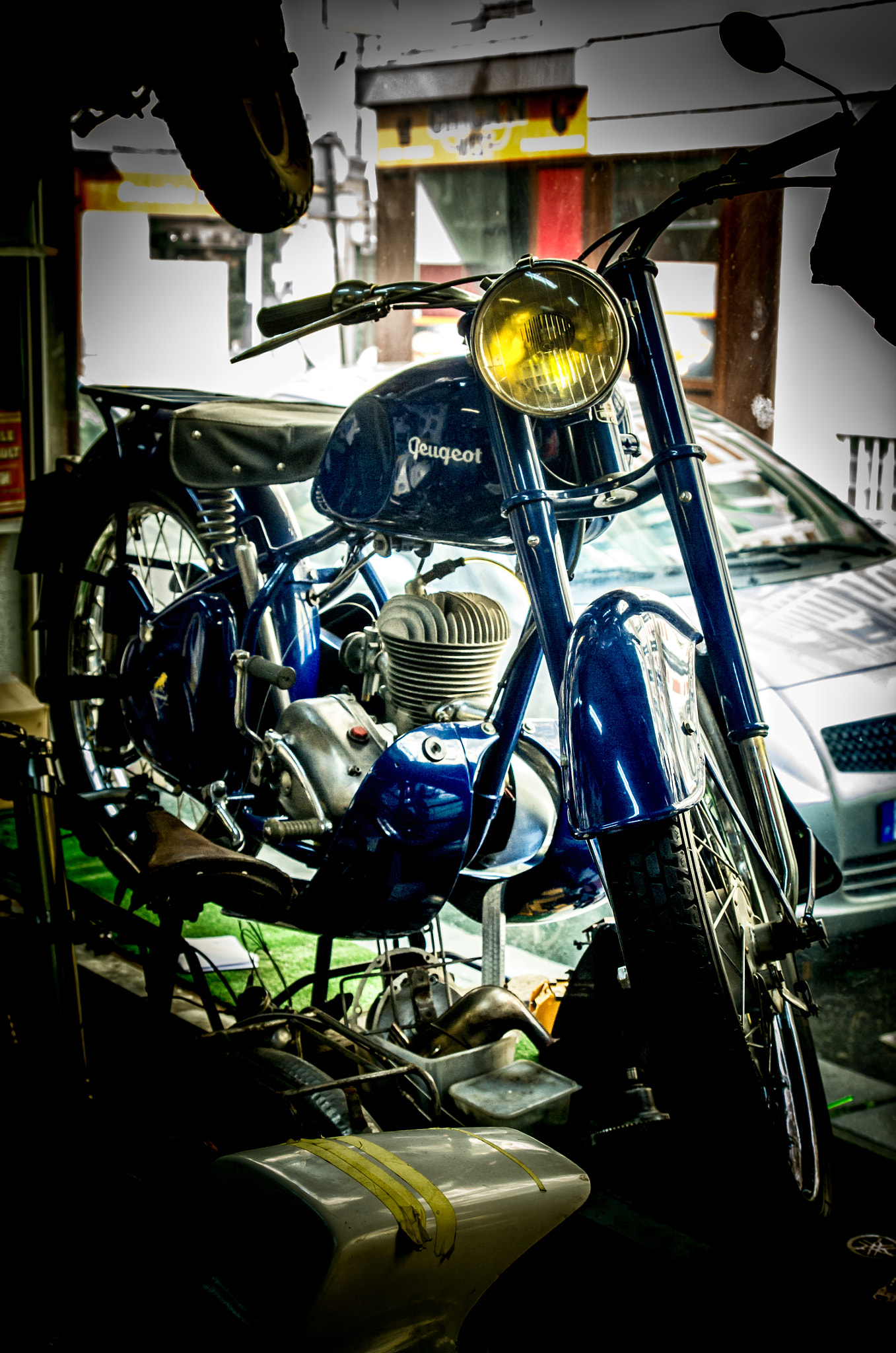 Pentax K-5 sample photo. Moto peugeot 1954 photography