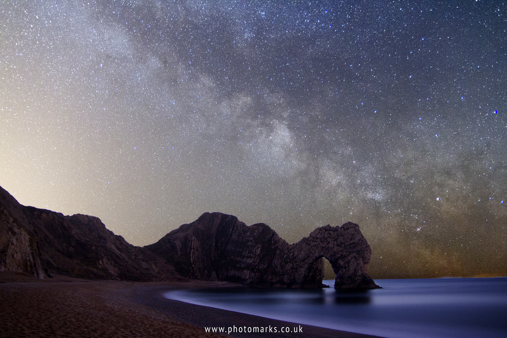 Sigma 18-50mm f/2.8 Macro sample photo. Durdle door milky way photography